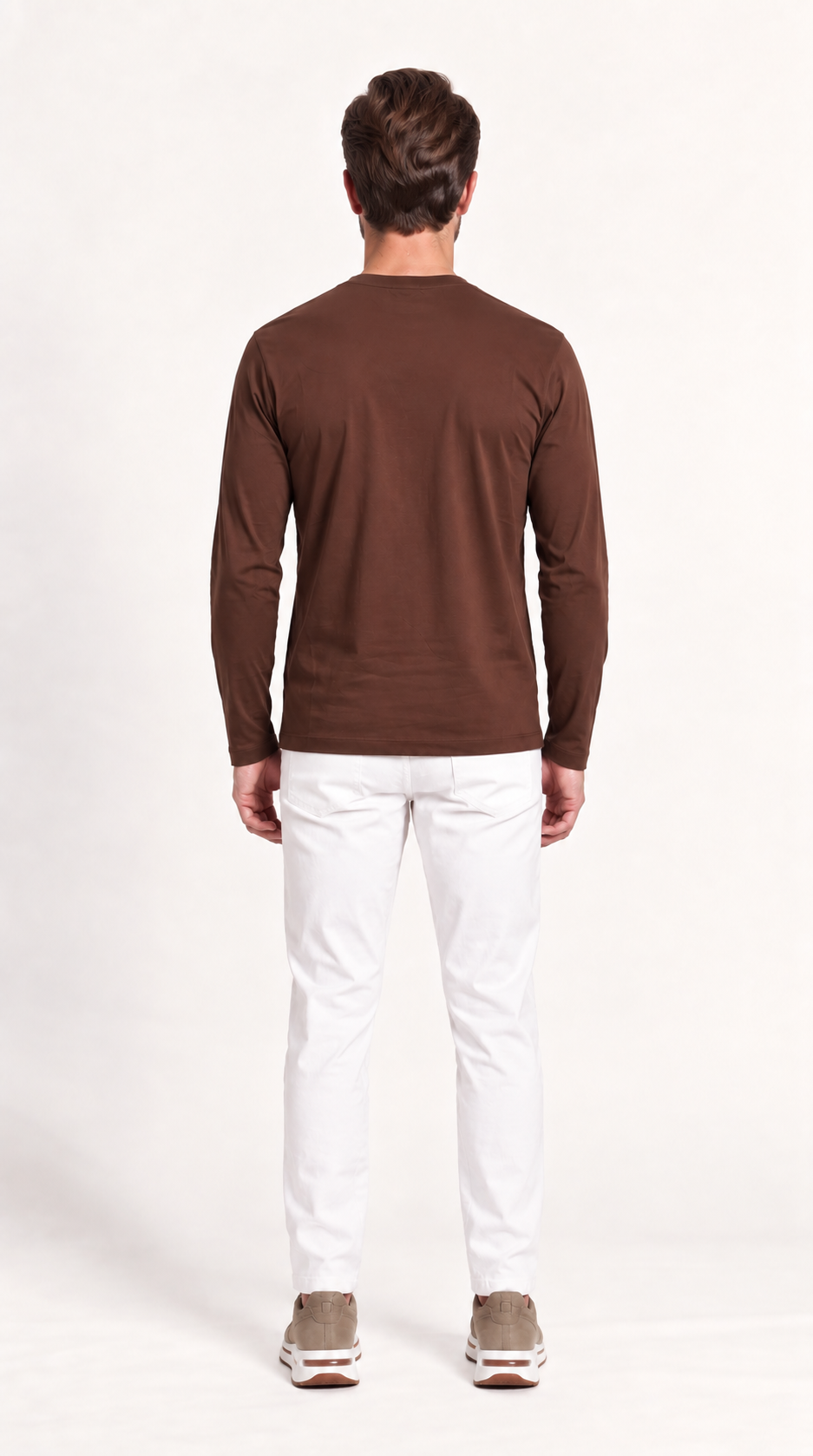 INTERLOCK SUPIMA LONGSLEEVE | DARK BROWN
