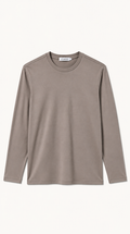 INTERLOCK SUPIMA LONGSLEEVE | DARK BEIGE