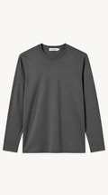INTERLOCK SUPIMA LONGSLEEVE | DARK GREY