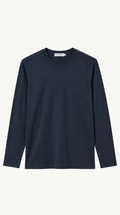 INTERLOCK SUPIMA LONGSLEEVE | NAVY BLUE