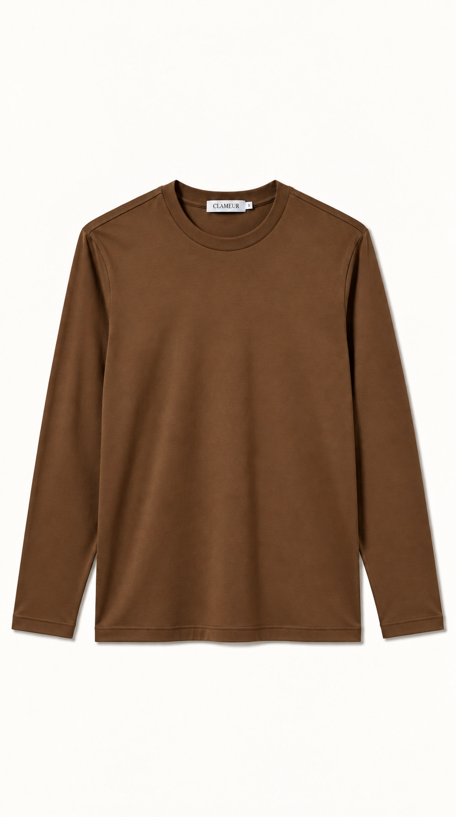 INTERLOCK SUPIMA LONGSLEEVE | AUBURN