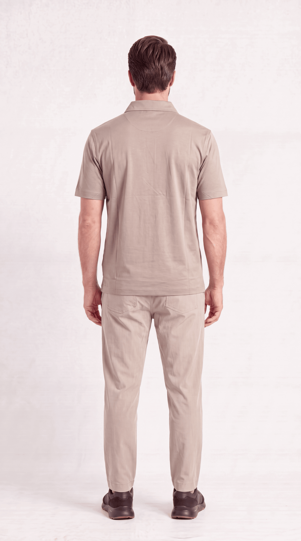 INTERLOCK SUPIMA POLO | DARK BEIGE