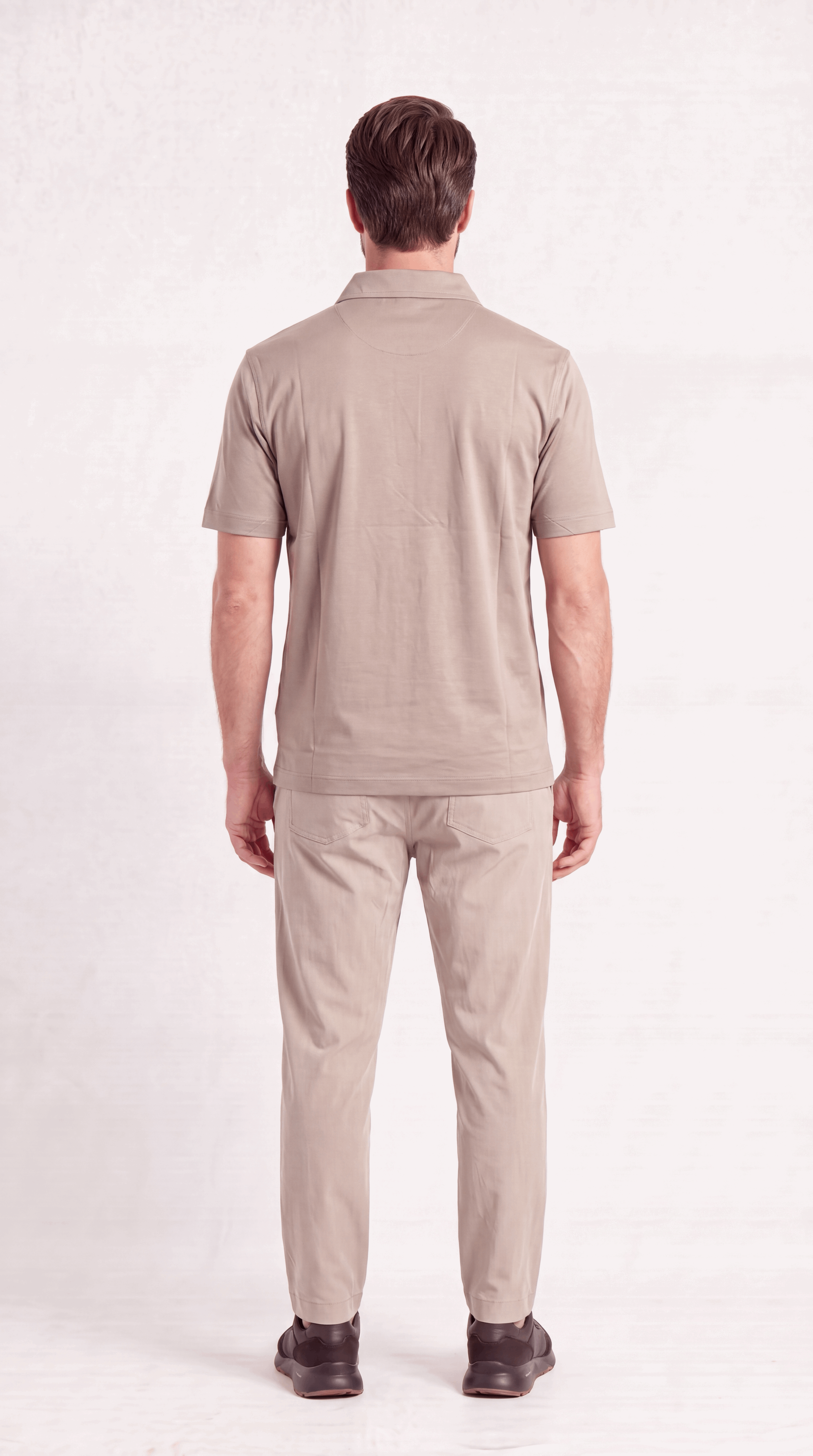 INTERLOCK SUPIMA POLO | DARK BEIGE