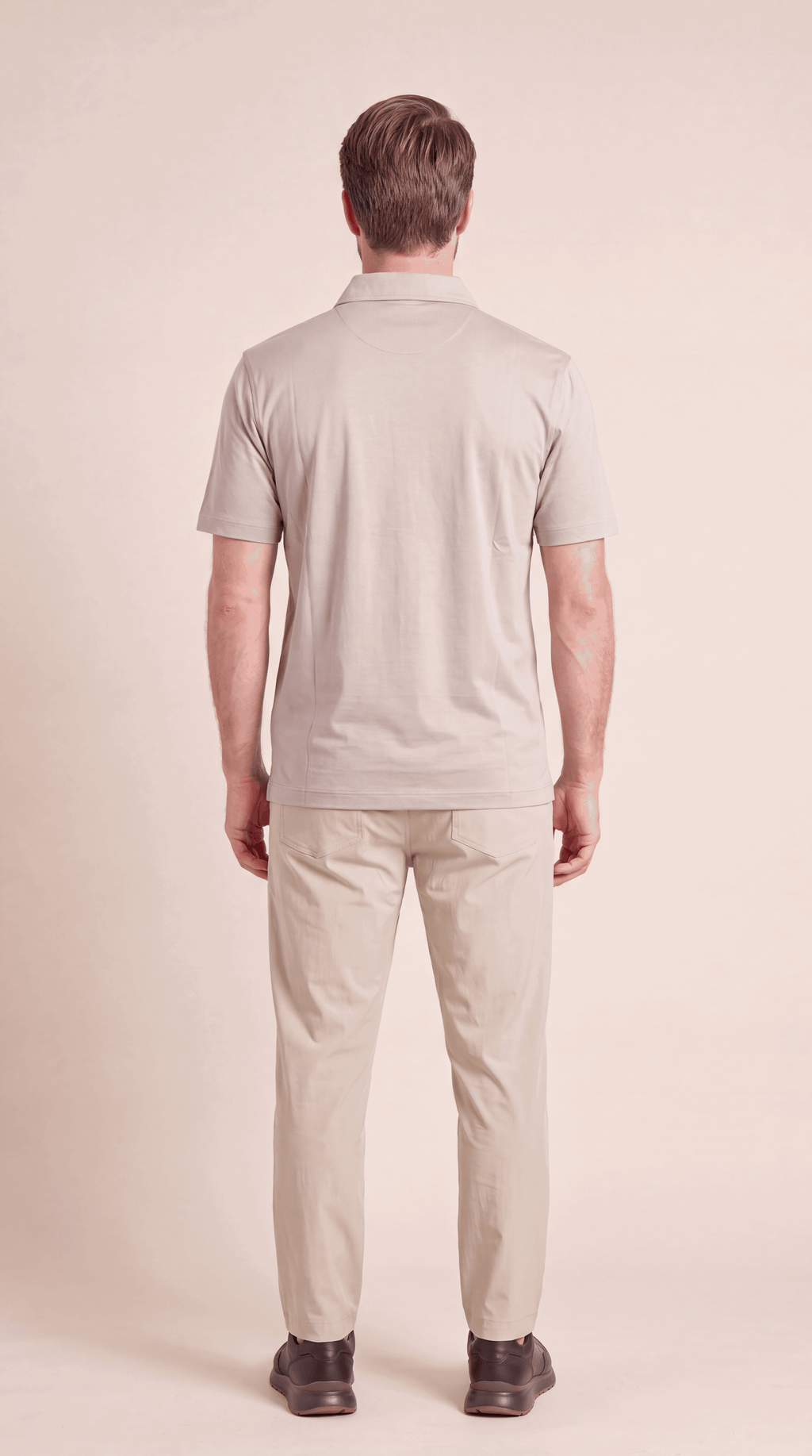 INTERLOCK SUPIMA POLO | LIGHT BEIGE