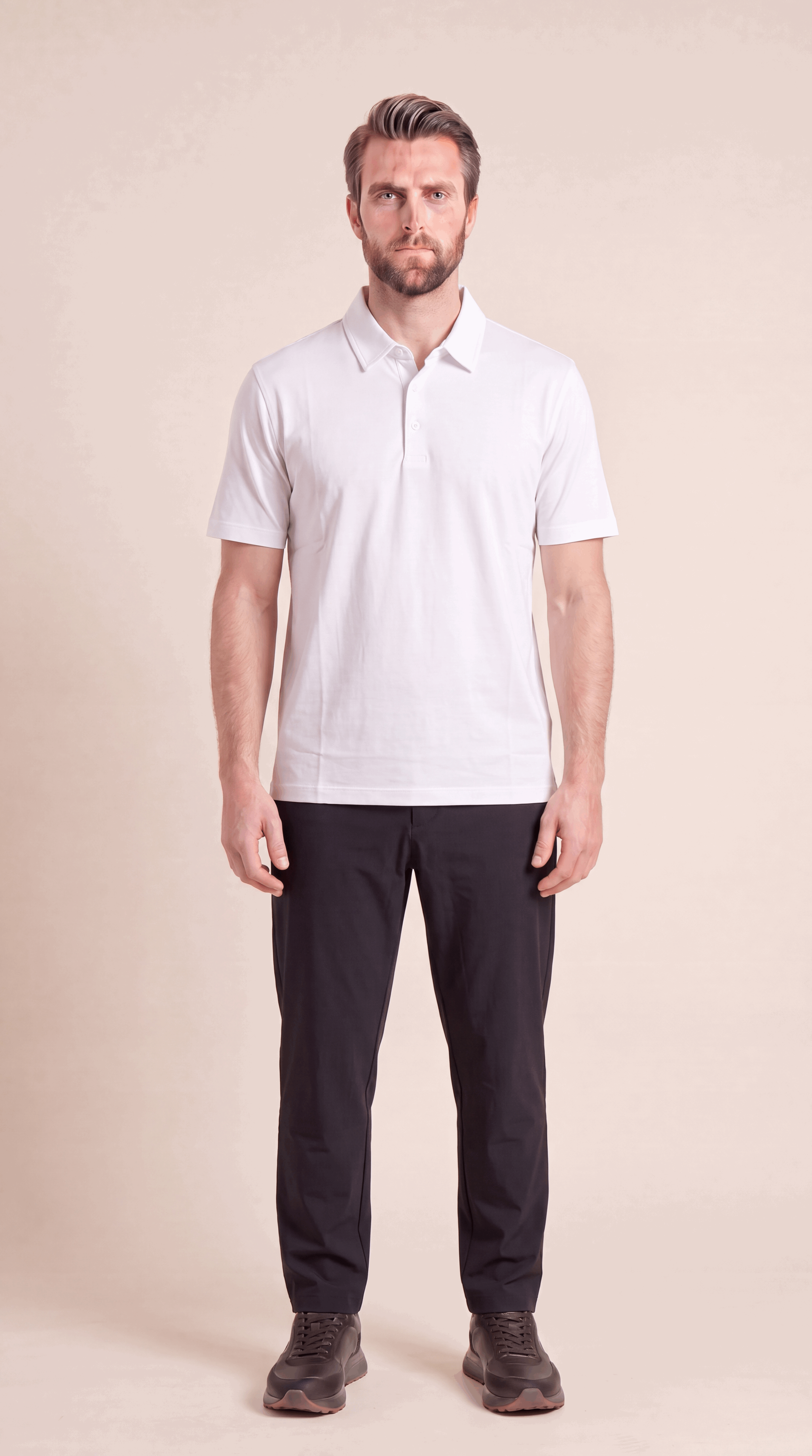 INTERLOCK SUPIMA POLO | WHITE