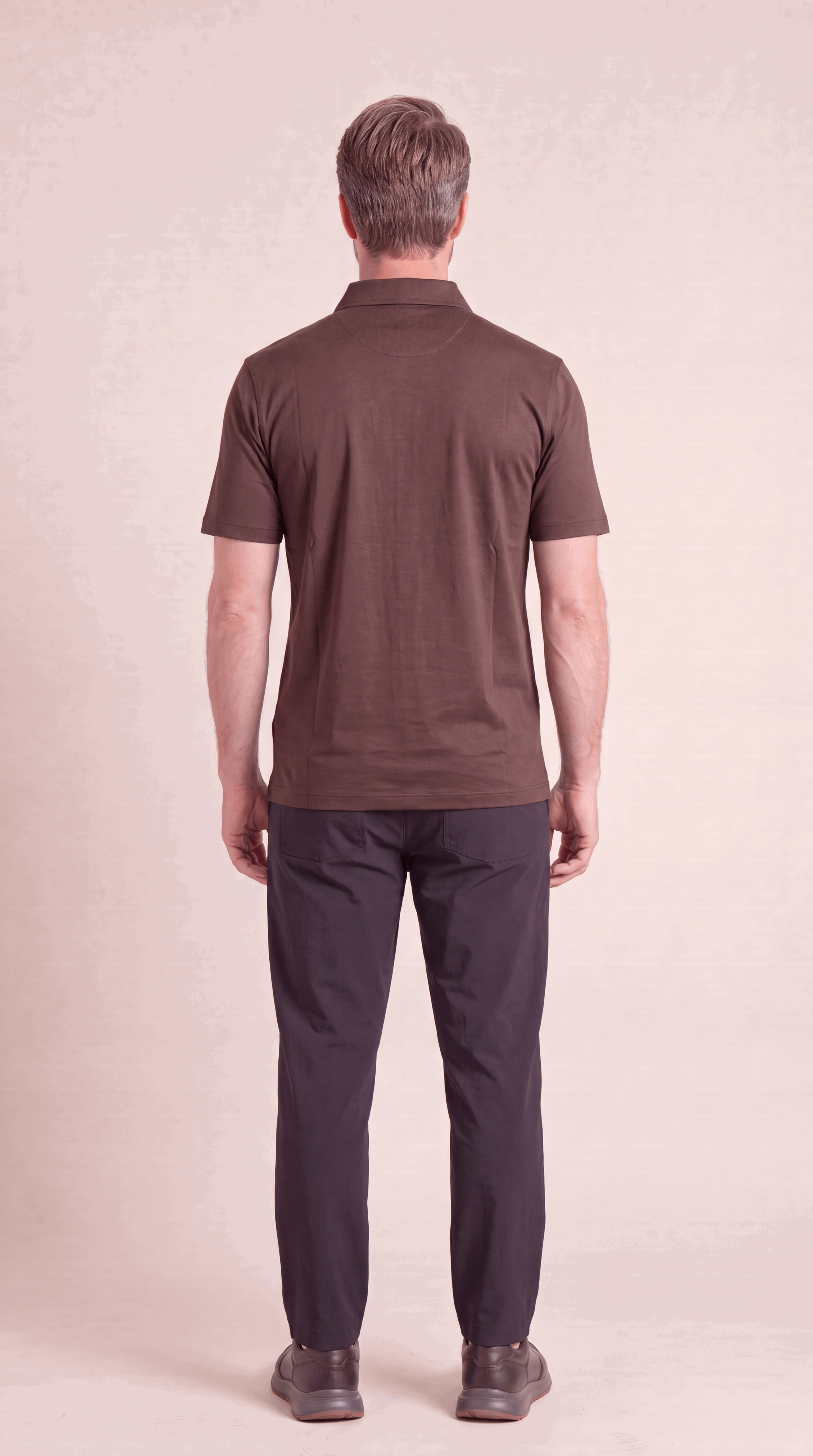 INTERLOCK SUPIMA POLO | DARK BROWN