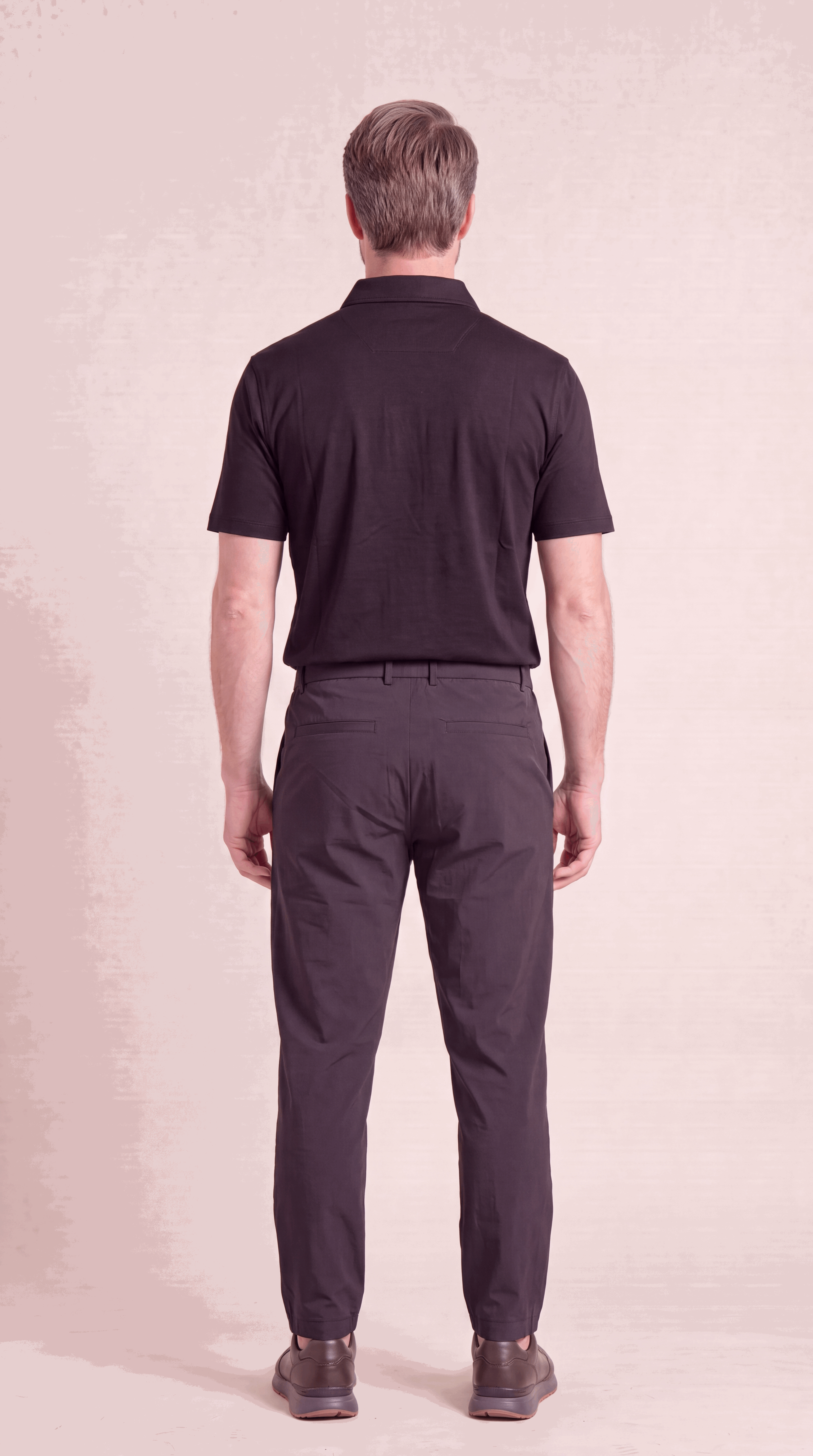 INTERLOCK SUPIMA POLO | ONXY BLACK