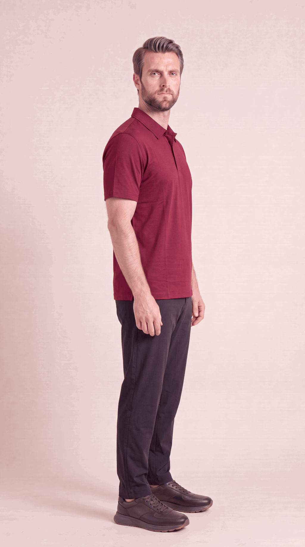 INTERLOCK SUPIMA POLO | ANCORA RED