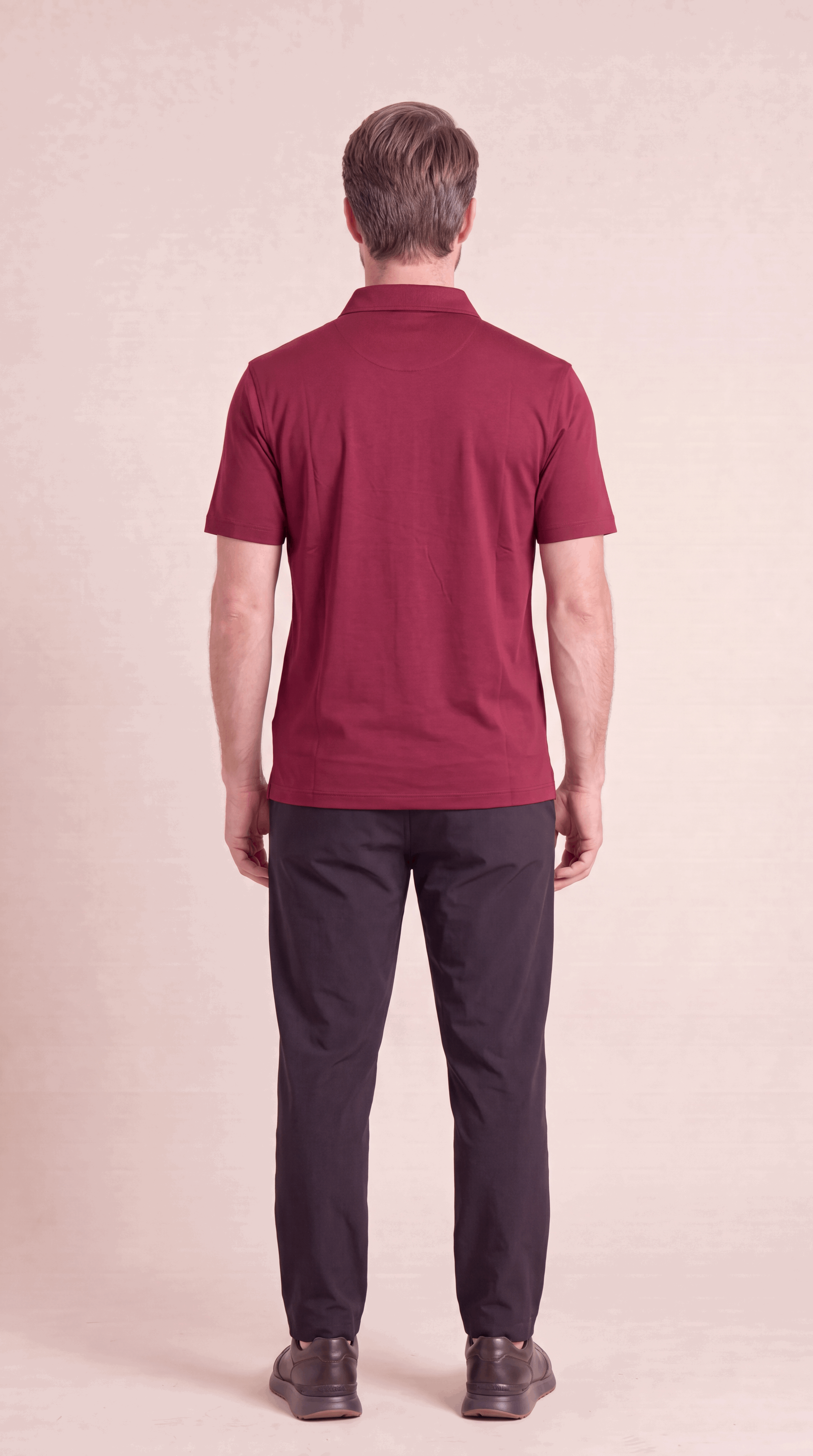 INTERLOCK SUPIMA POLO | ANCORA RED