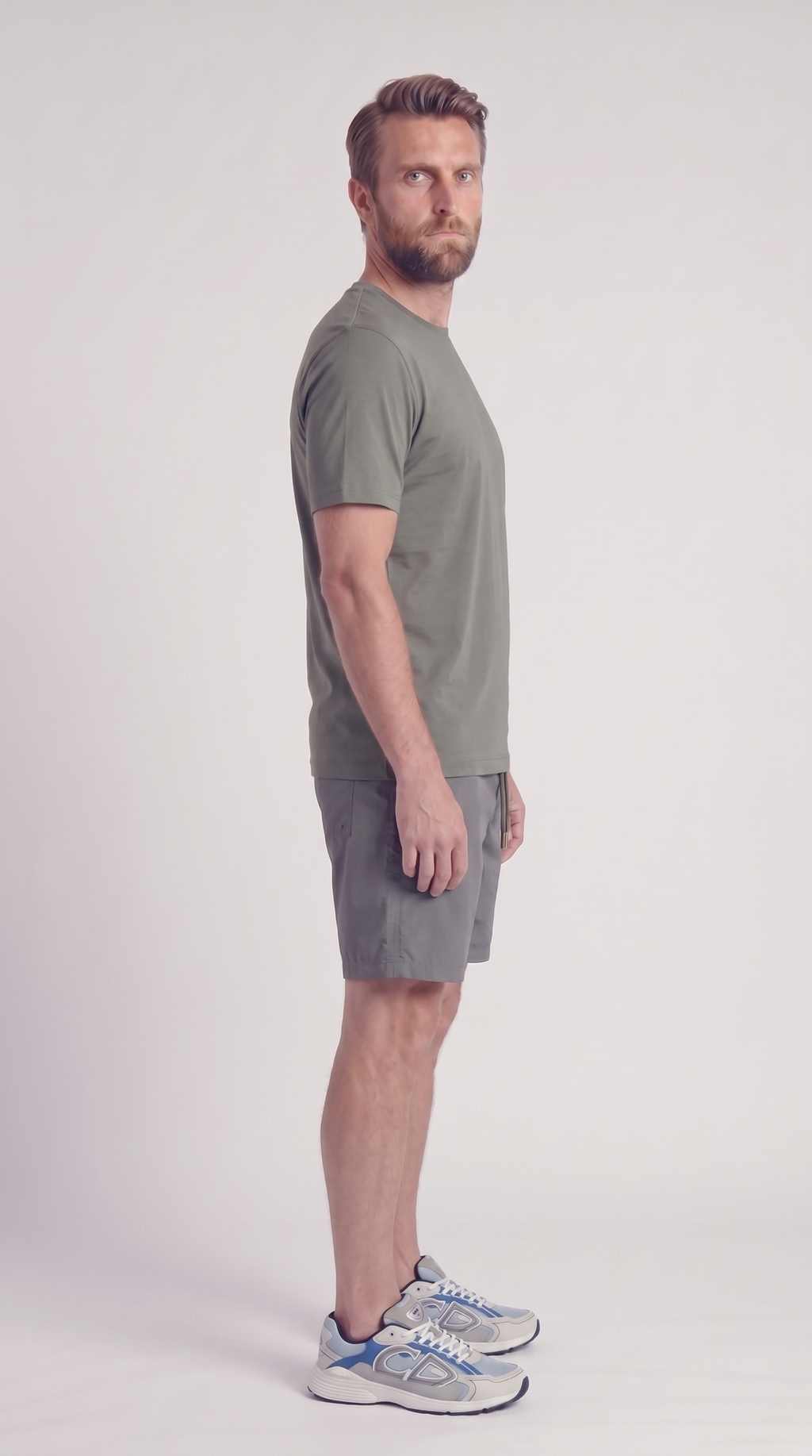 INTERLOCK SUPIMA SHORT | DARK GRAYISH GREEN