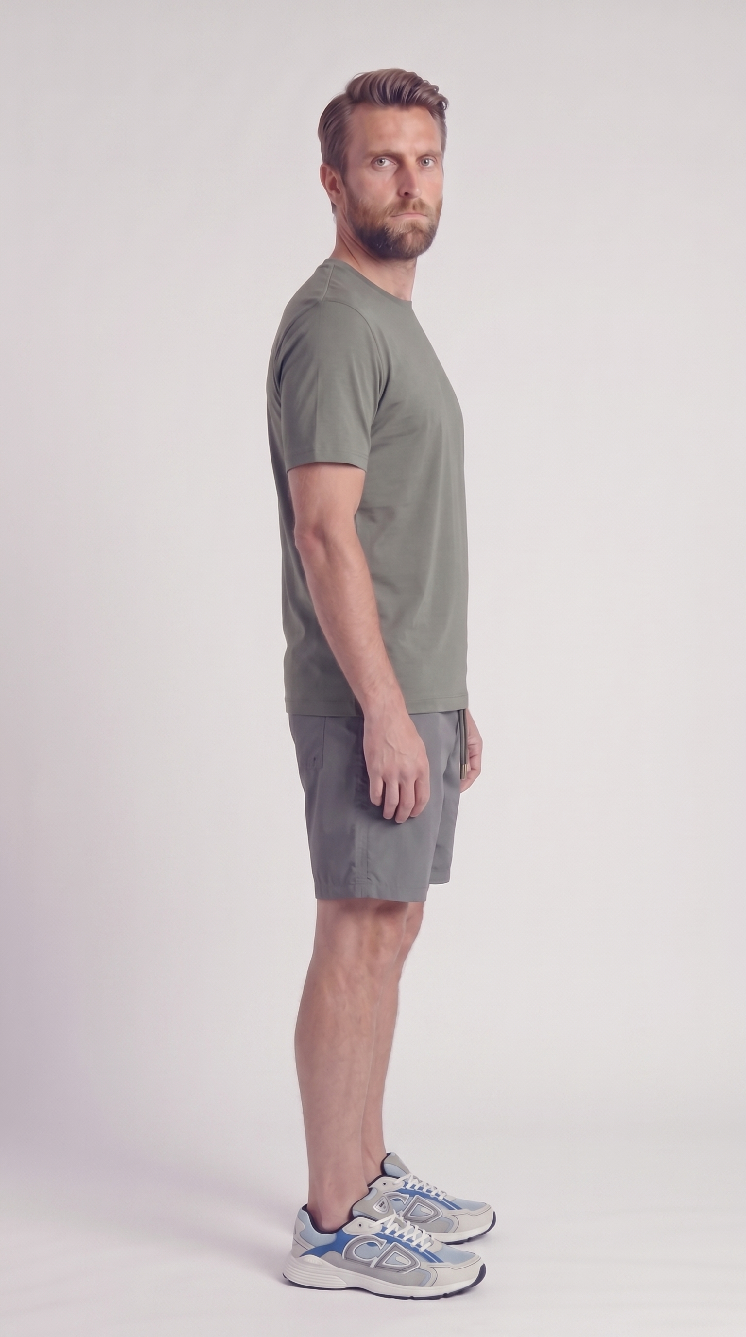INTERLOCK SUPIMA SHORT | DARK GRAYISH GREEN