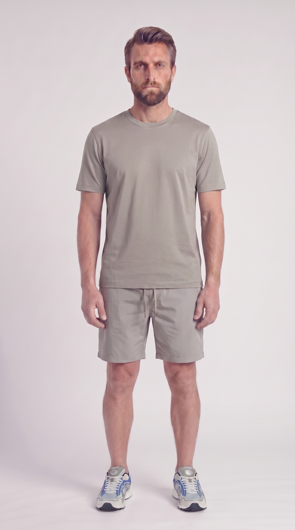 INTERLOCK SUPIMA SHORT | LIGHT GREY