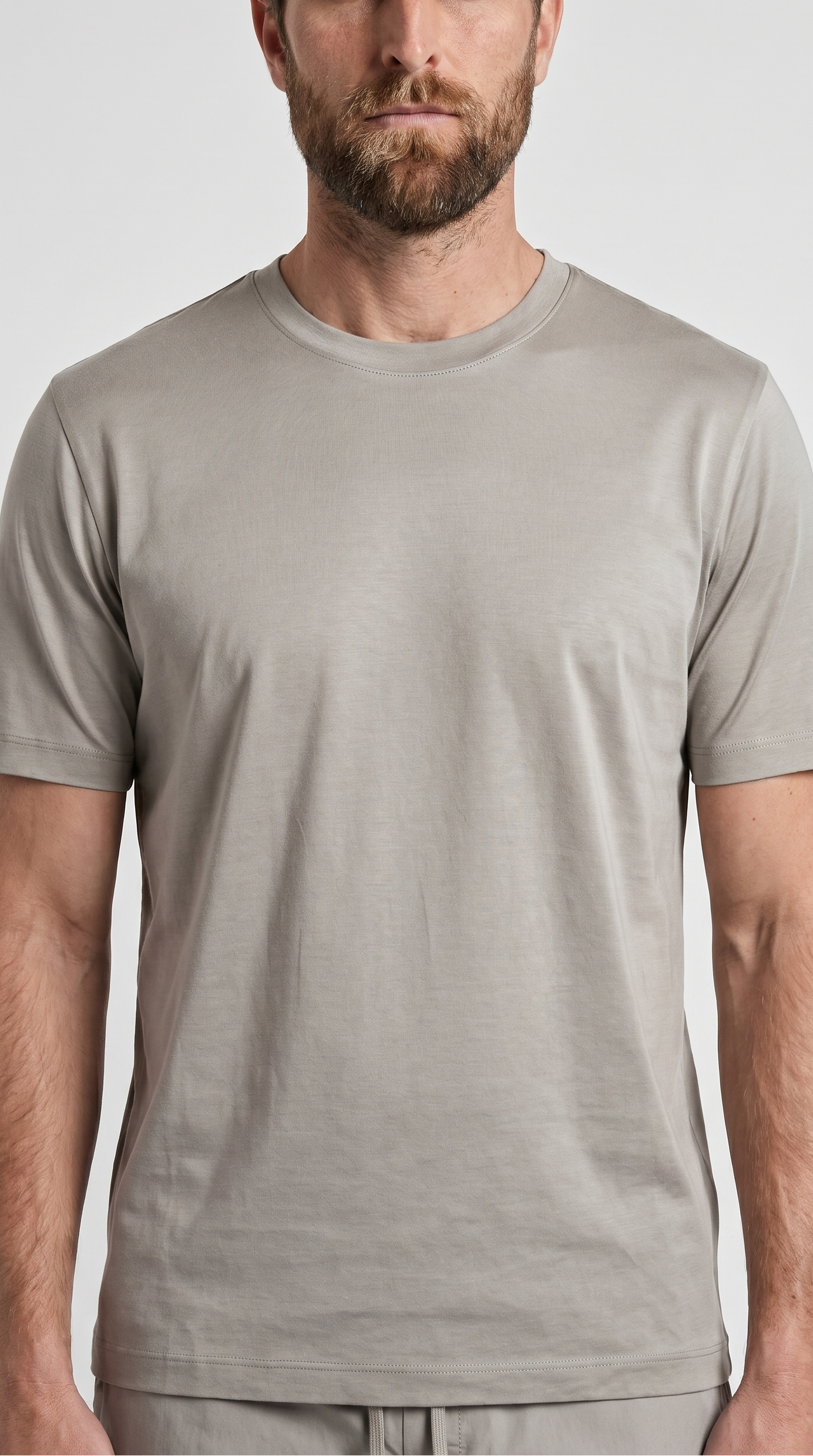 INTERLOCK SUPIMA T-SHIRT | LIGHT BEIGE
