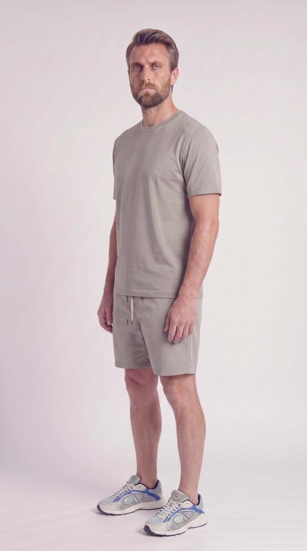 INTERLOCK SUPIMA SHORT | LIGHT GREY