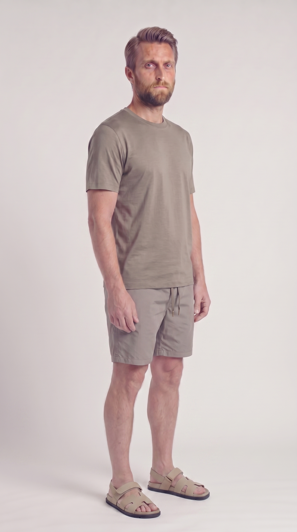 INTERLOCK SUPIMA SHORT | DARK BEIGE