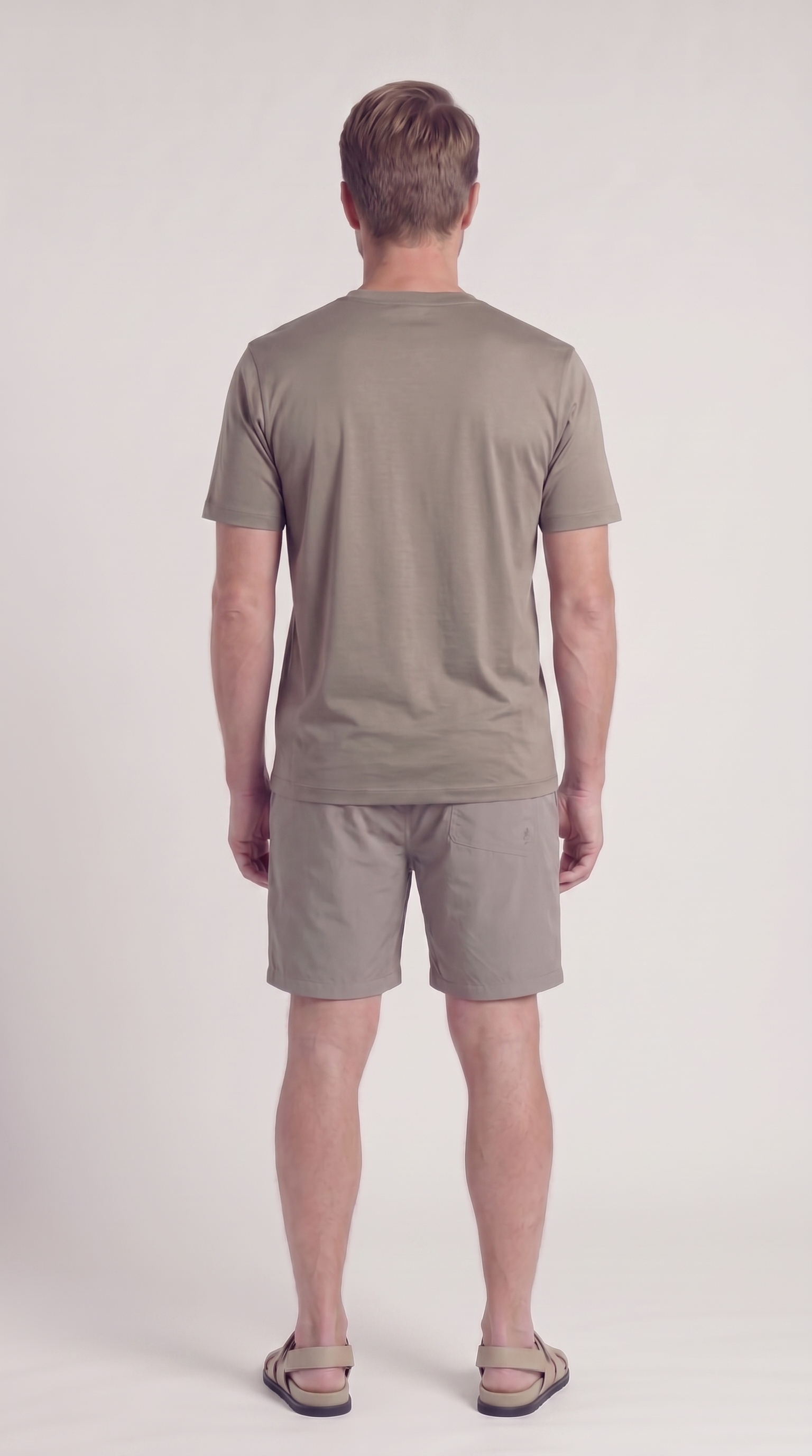 INTERLOCK SUPIMA SHORT | DARK BEIGE