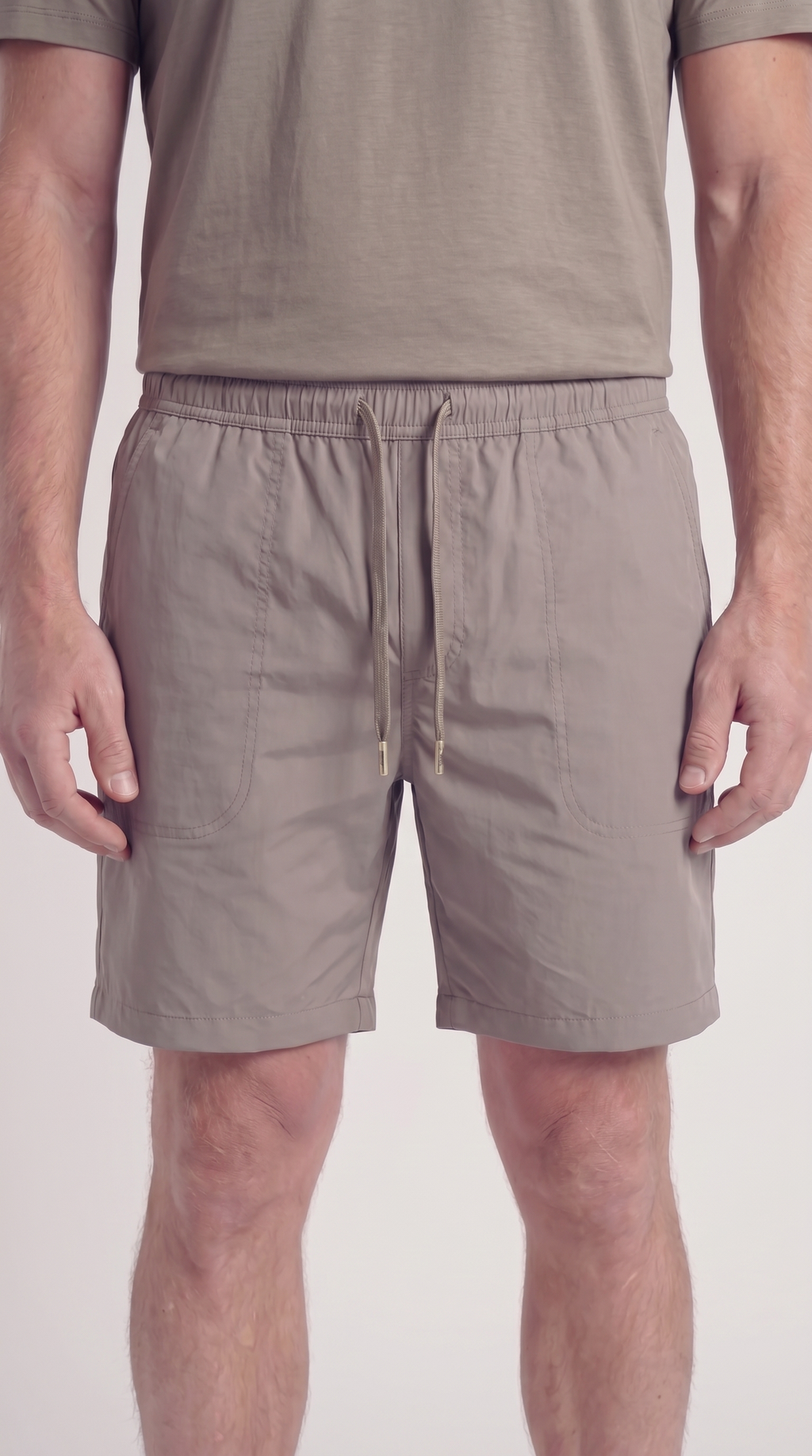 INTERLOCK SUPIMA SHORT | DARK BEIGE