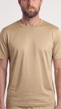 INTERLOCK SUPIMA T-SHIRT | BEIGE