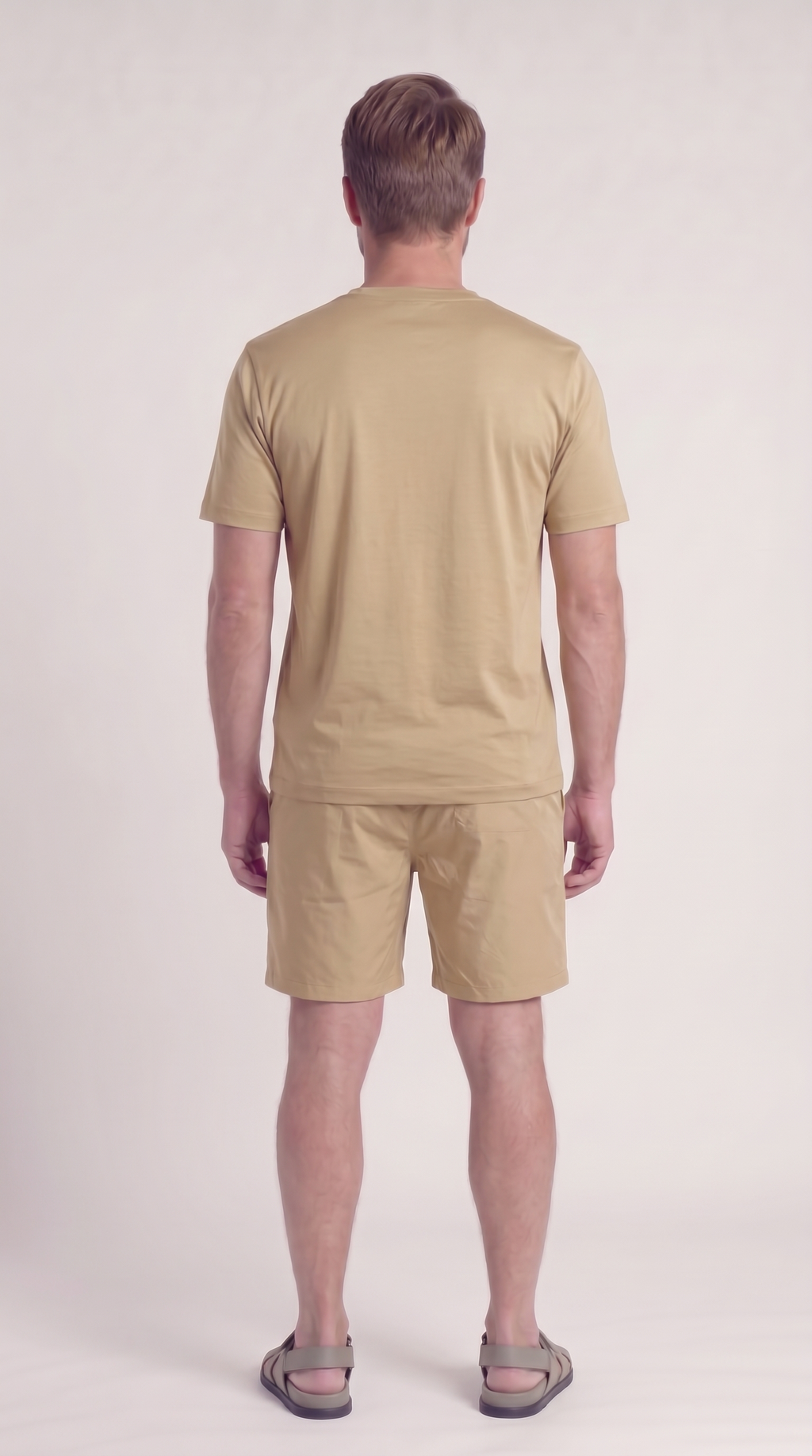 INTERLOCK SUPIMA SHORT | BEIGE