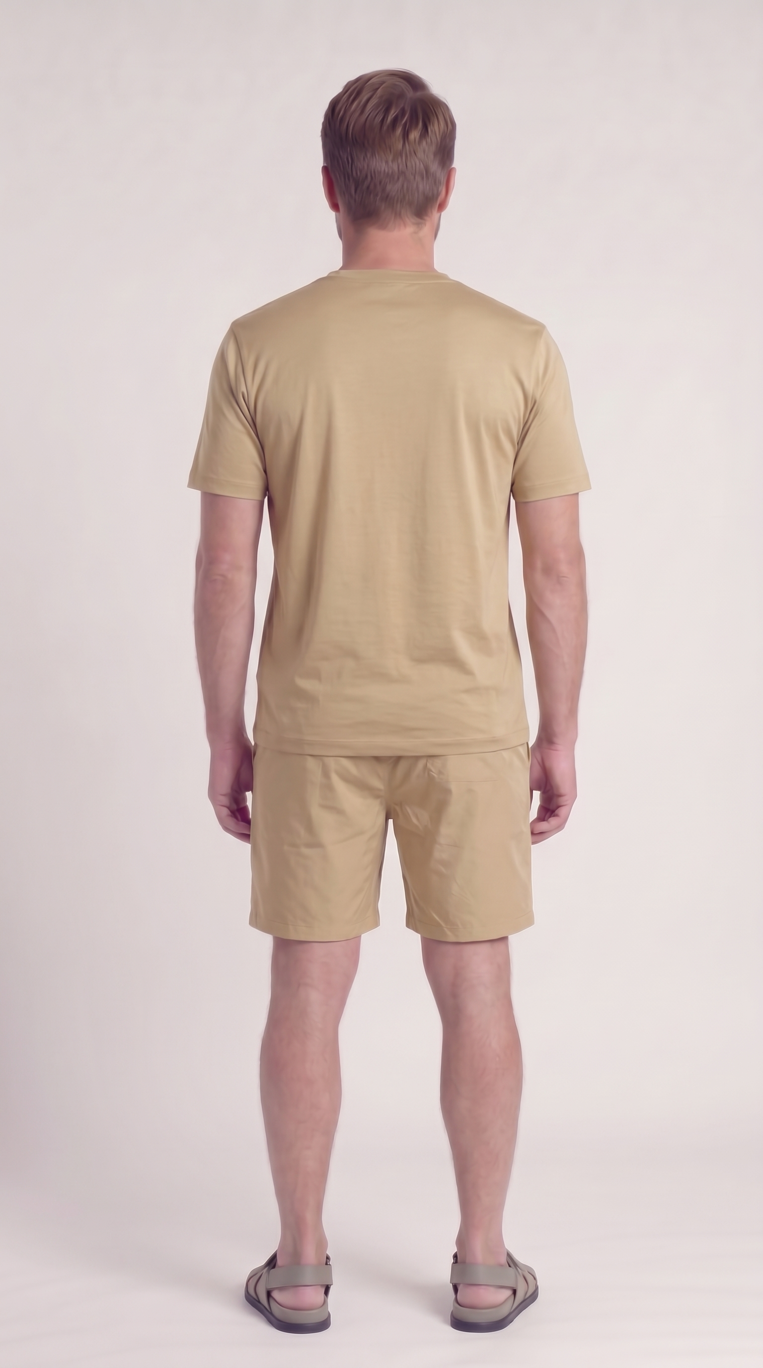 INTERLOCK SUPIMA SHORT | BEIGE