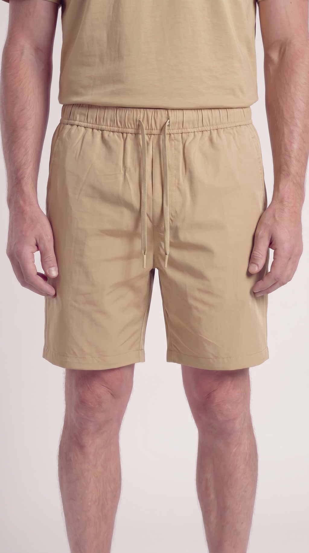 INTERLOCK SUPIMA SHORT | BEIGE