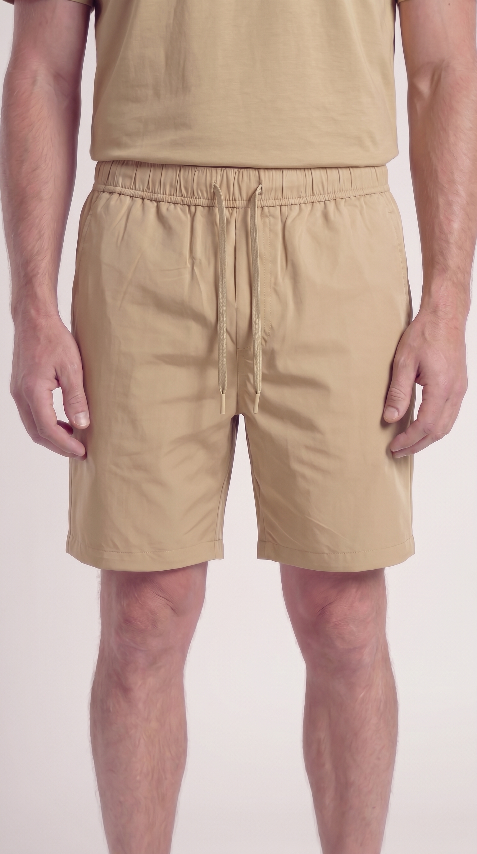 INTERLOCK SUPIMA SHORT | BEIGE