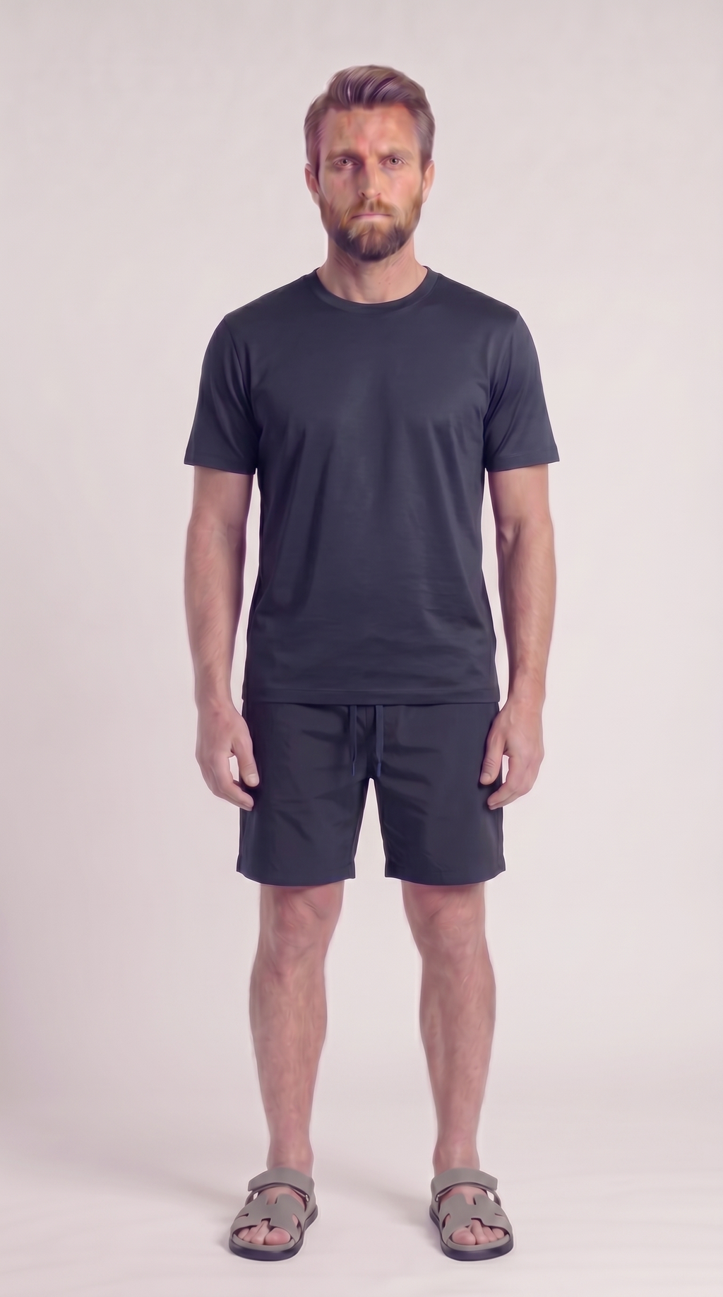 INTERLOCK SUPIMA SHORT | NAVY BLUE