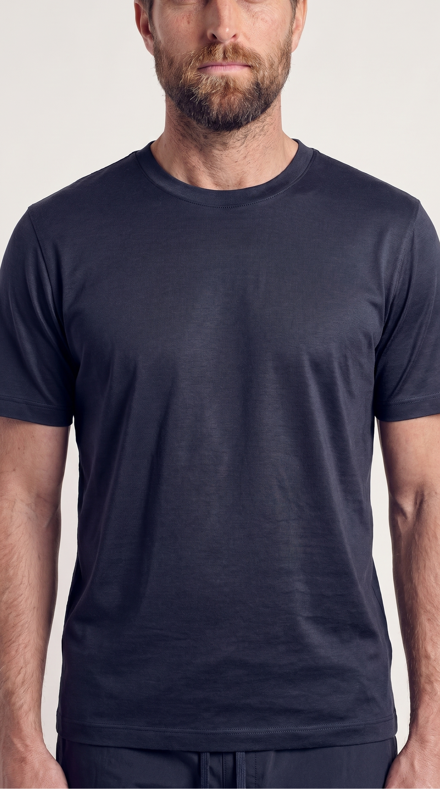 INTERLOCK SUPIMA T-SHIRT | NAVY BLUE