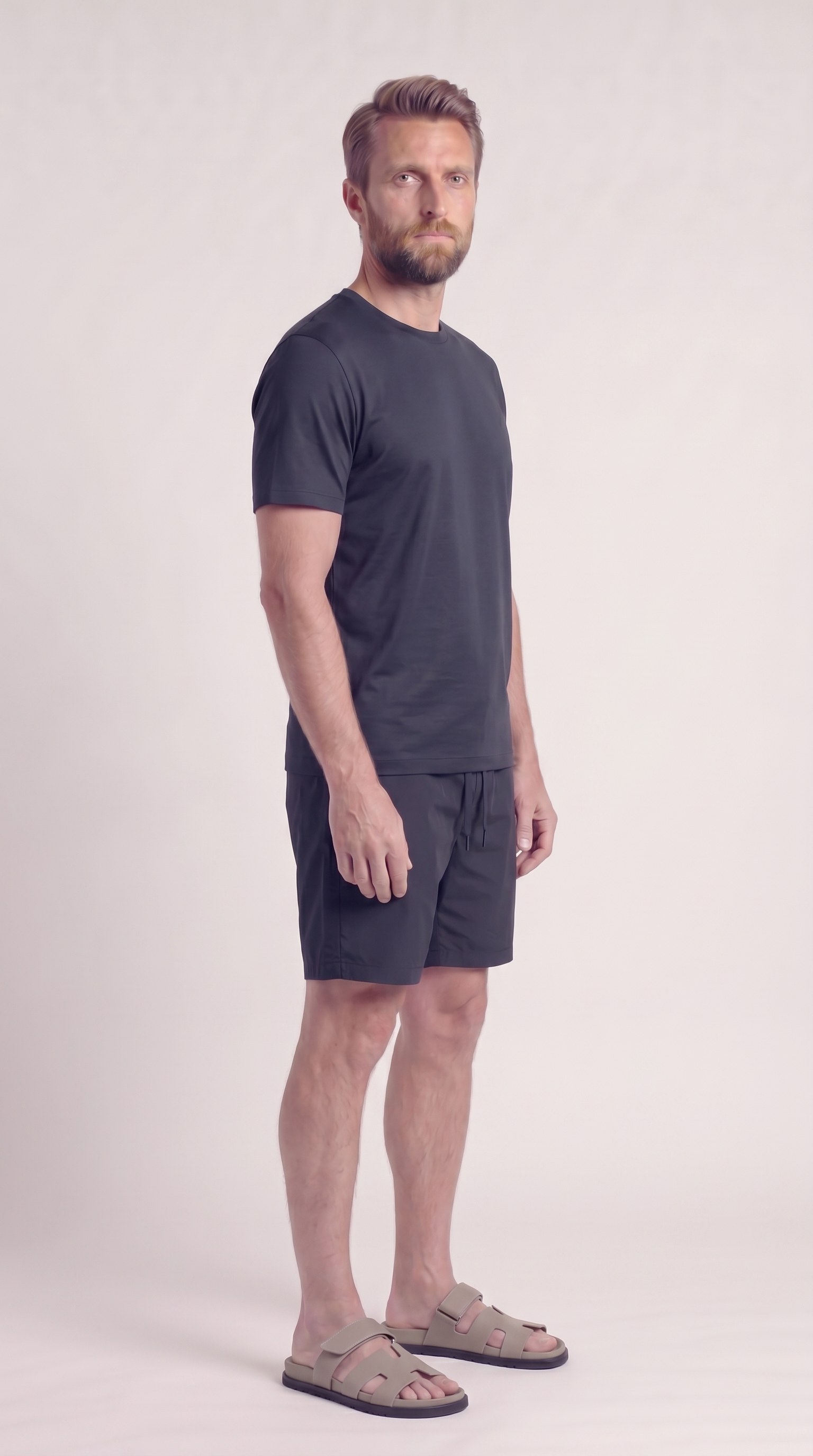 INTERLOCK SUPIMA SHORT | NAVY BLUE