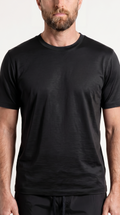 INTERLOCK SUPIMA T-SHIRT | ONXY BLACK