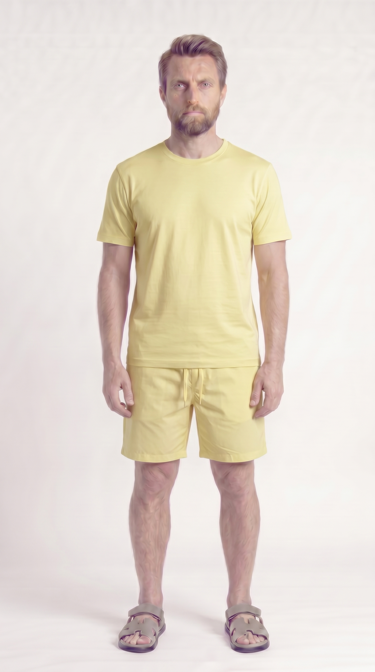 INTERLOCK SUPIMA SHORT | LEMON
