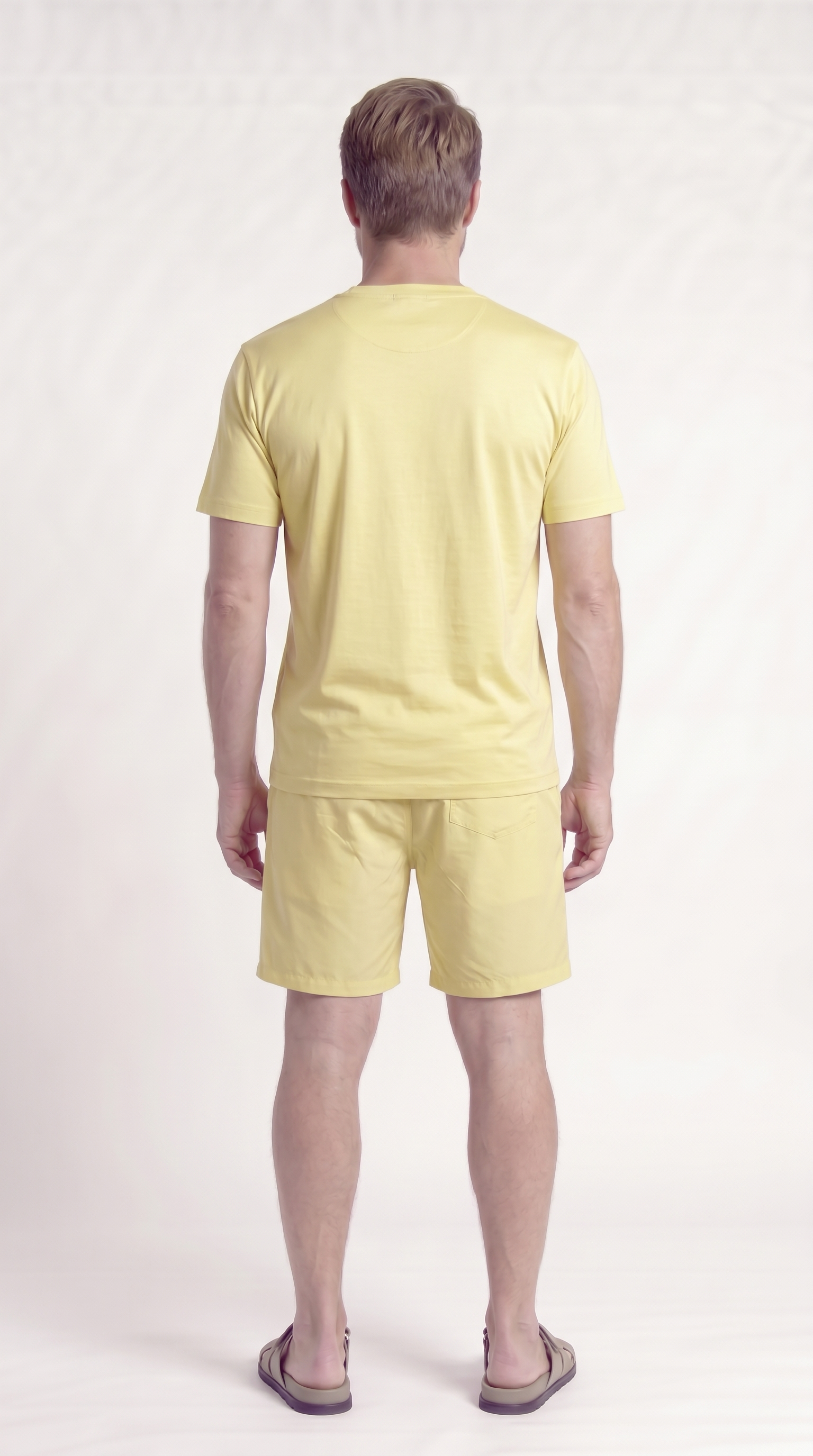 INTERLOCK SUPIMA SHORT | LEMON