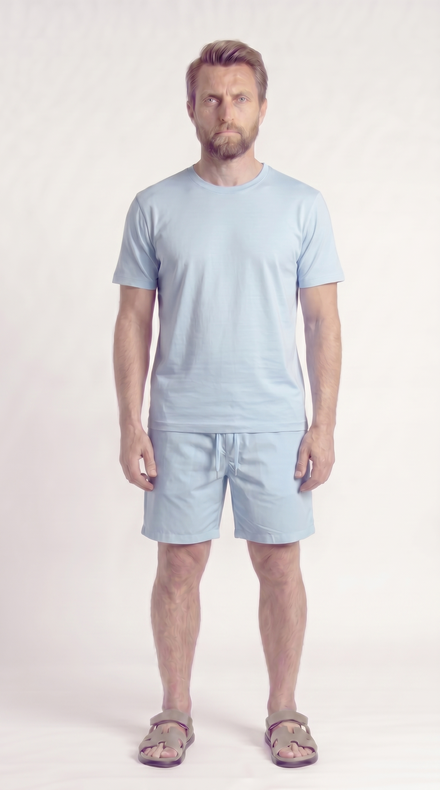 INTERLOCK SUPIMA SHORT | SKY BLUE