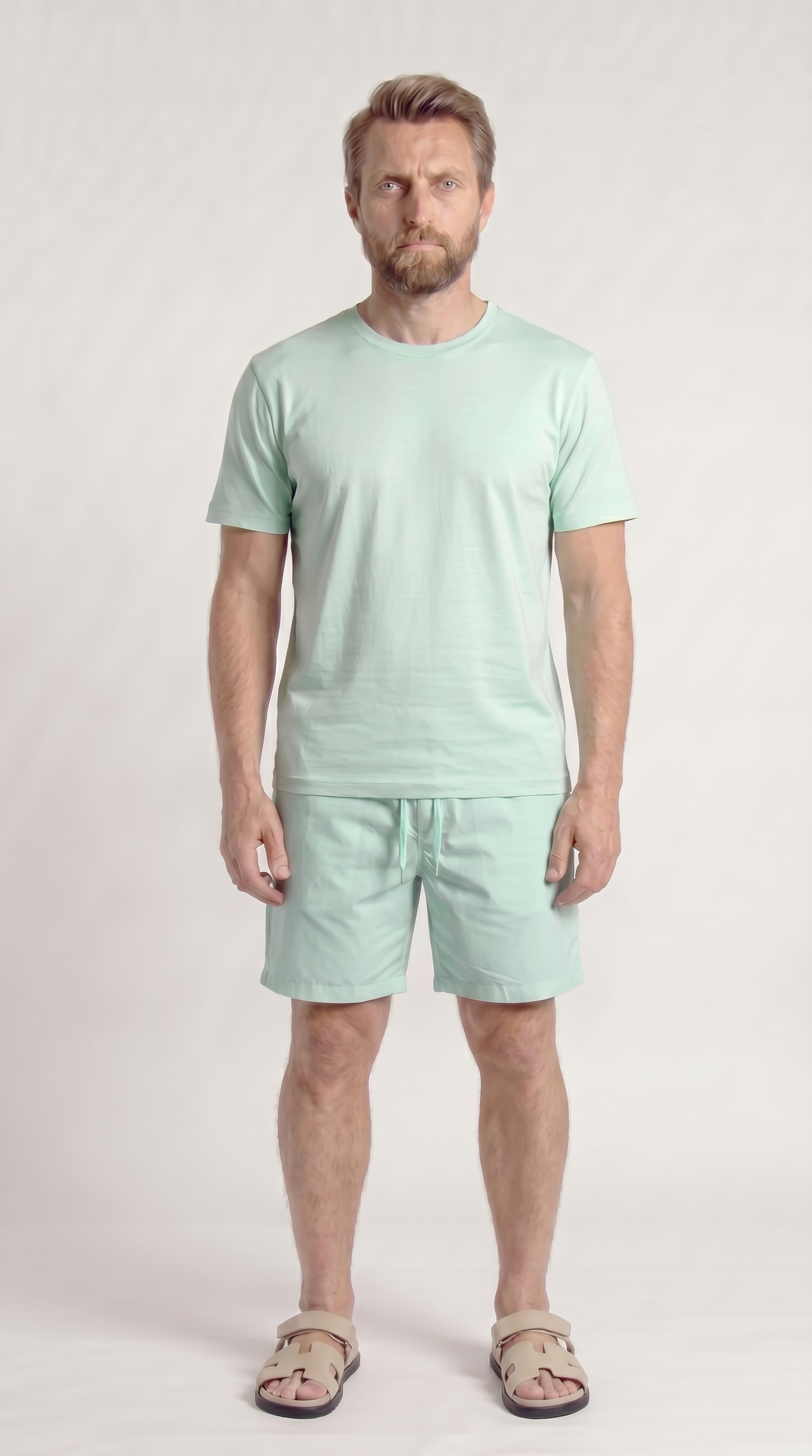INTERLOCK SUPIMA SHORT | MINT GREEN