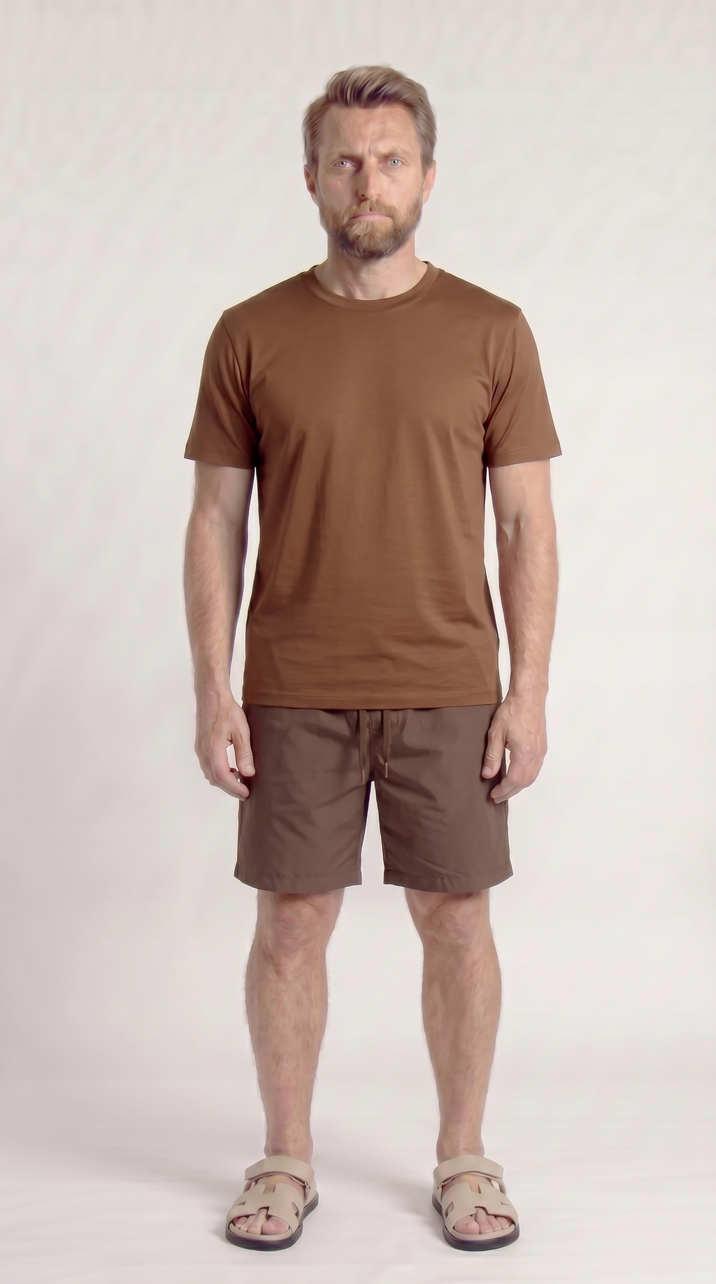 INTERLOCK SUPIMA SHORT | COFFEE