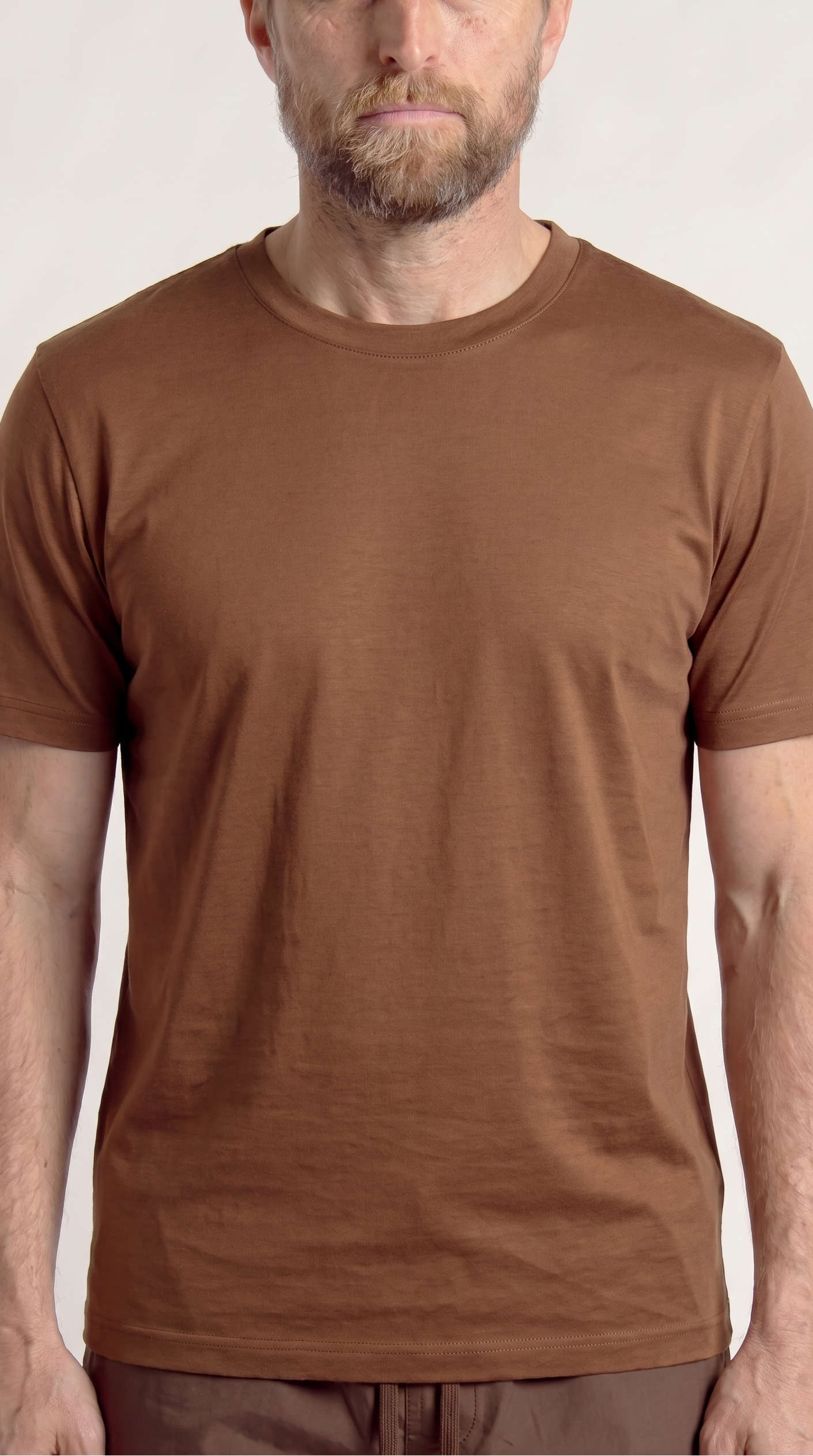 INTERLOCK SUPIMA T-SHIRT | COFFEE