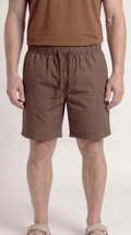 INTERLOCK SUPIMA SHORT | COFFEE