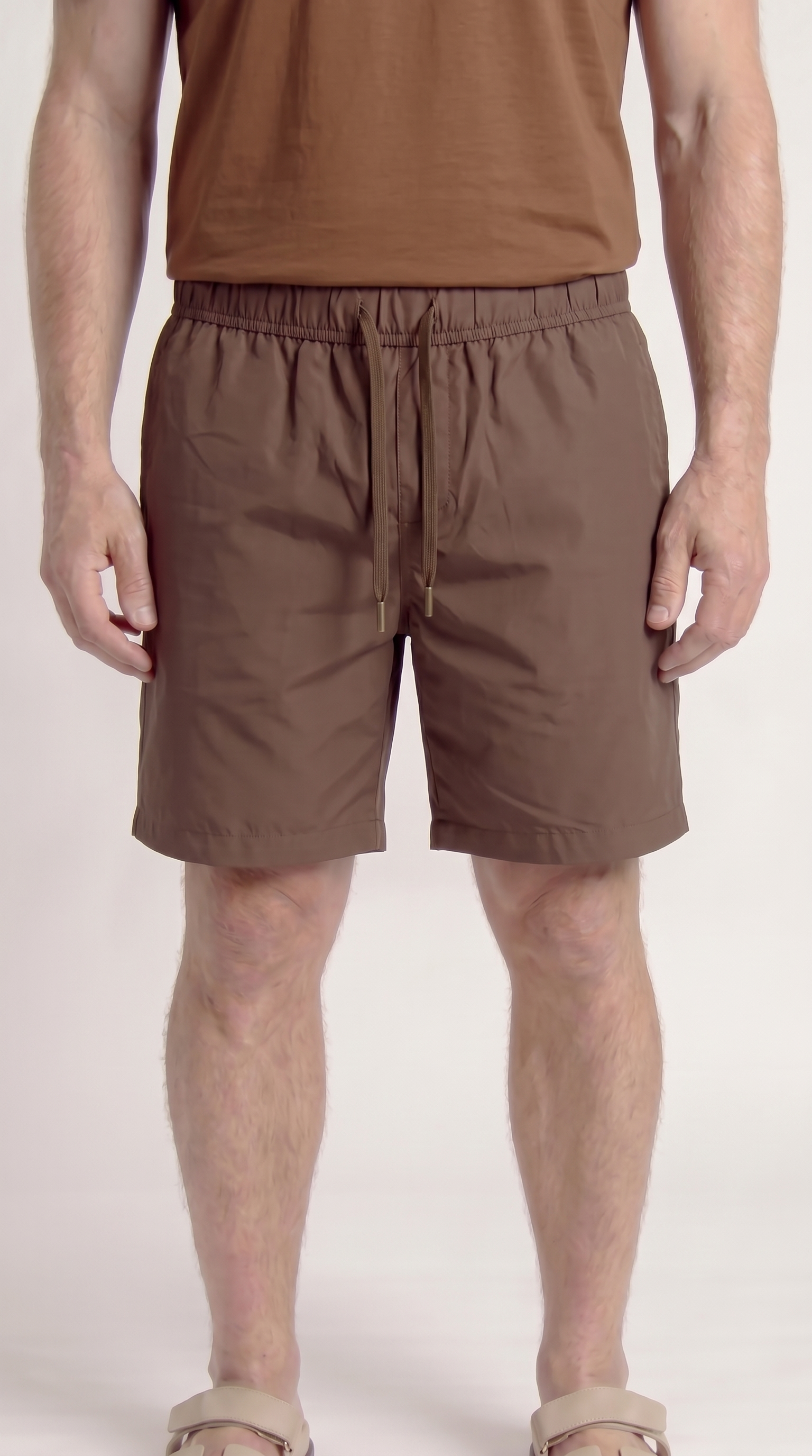 INTERLOCK SUPIMA SHORT | COFFEE