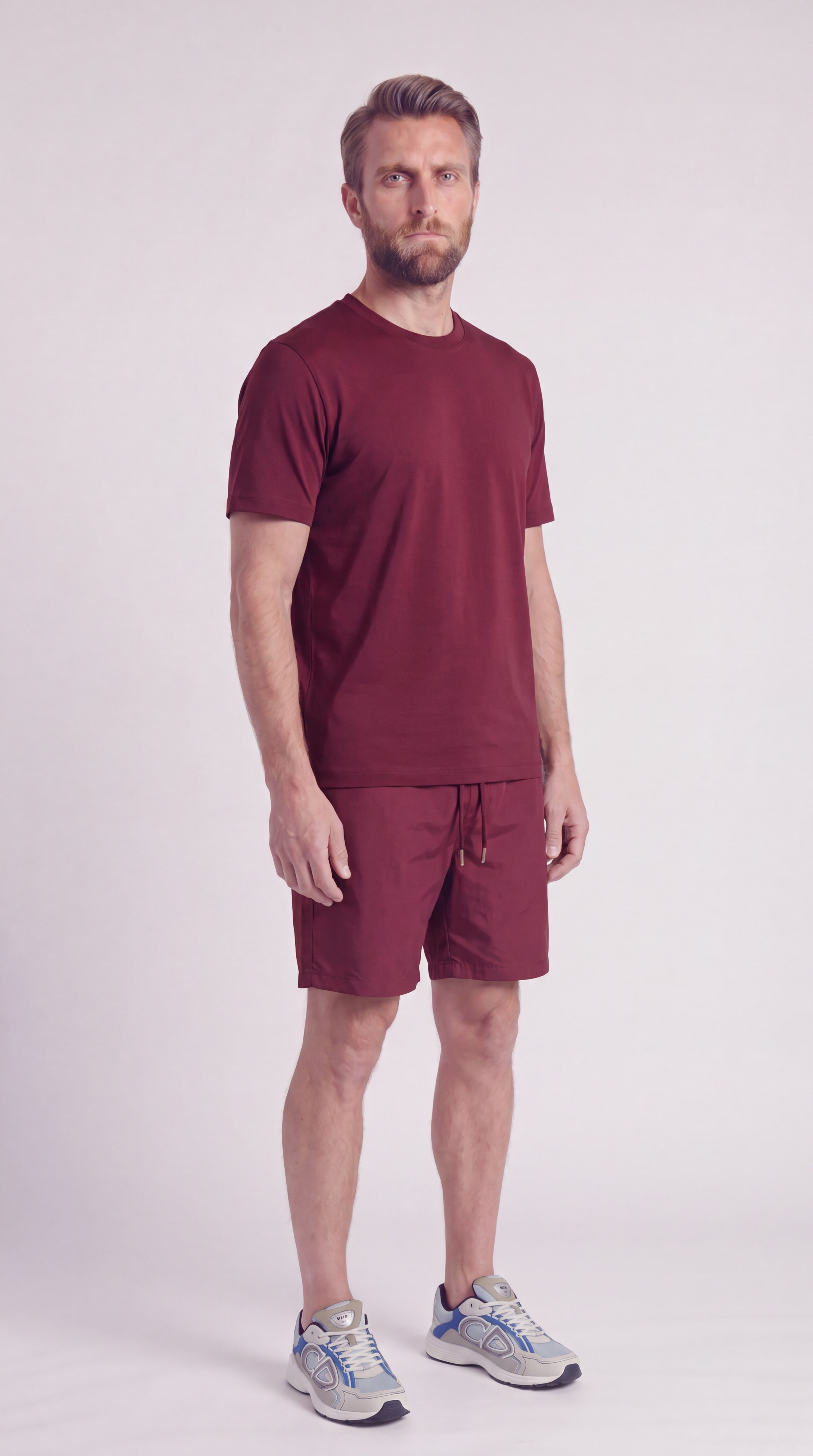 INTERLOCK SUPIMA SHORT | ANCORA RED