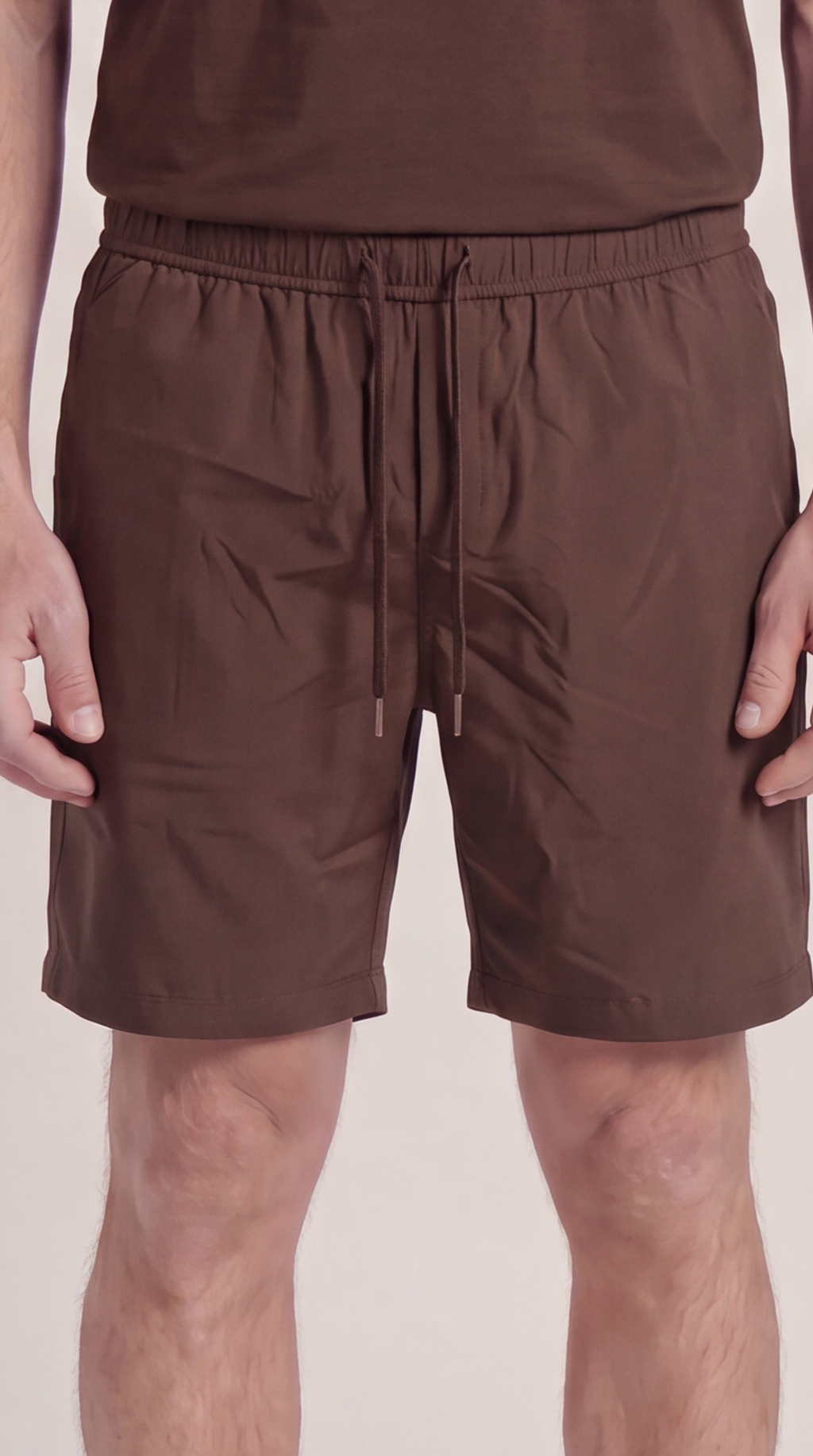 INTERLOCK SUPIMA SHORT | DARK BROWN
