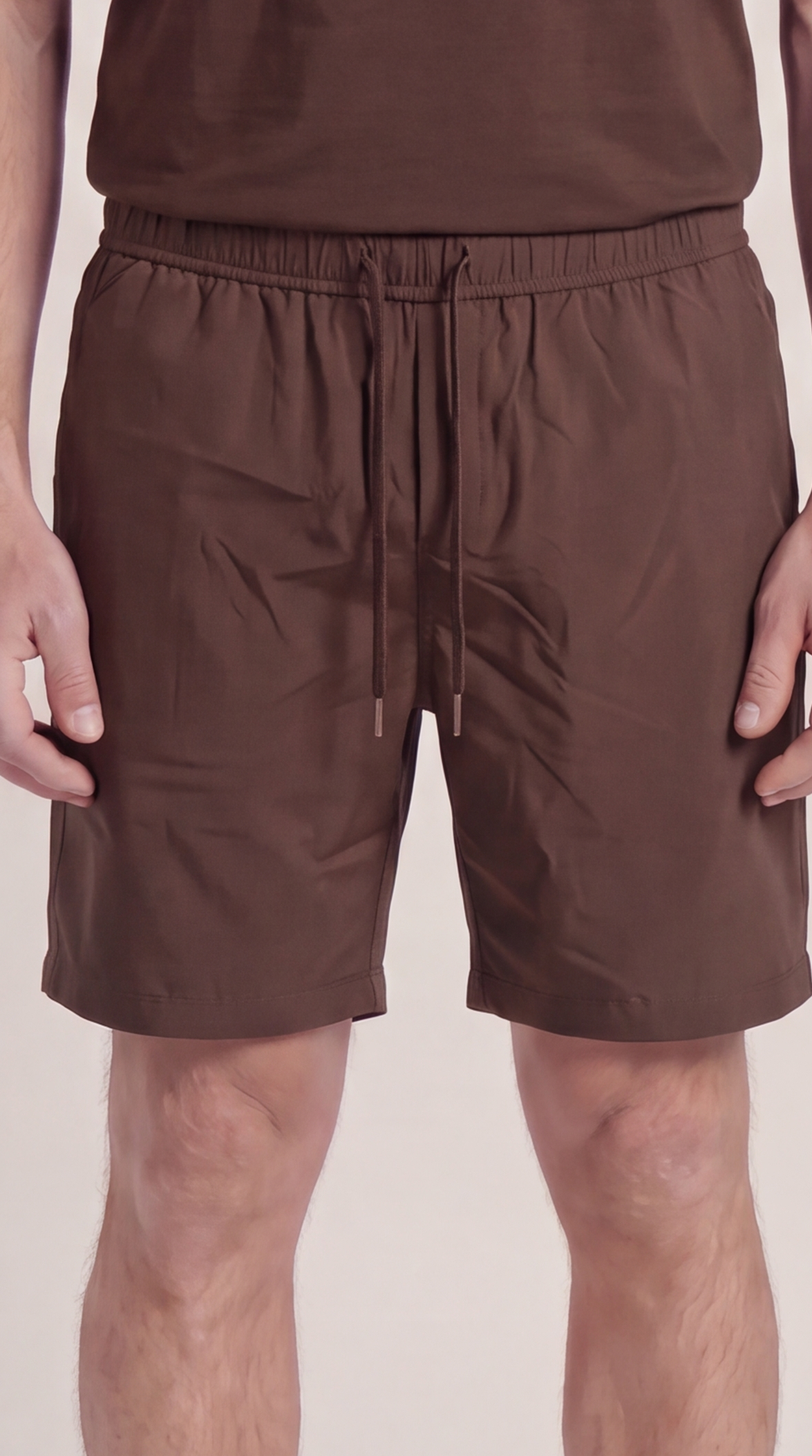 INTERLOCK SUPIMA SHORT | DARK BROWN