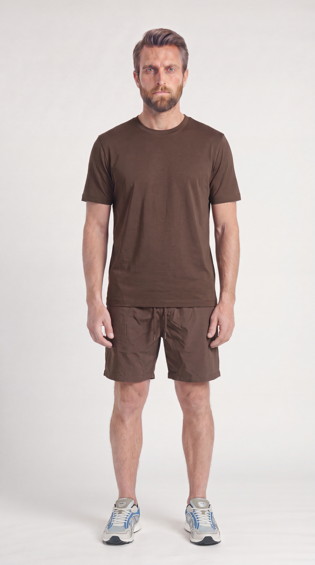 INTERLOCK SUPIMA SHORT | DARK BROWN