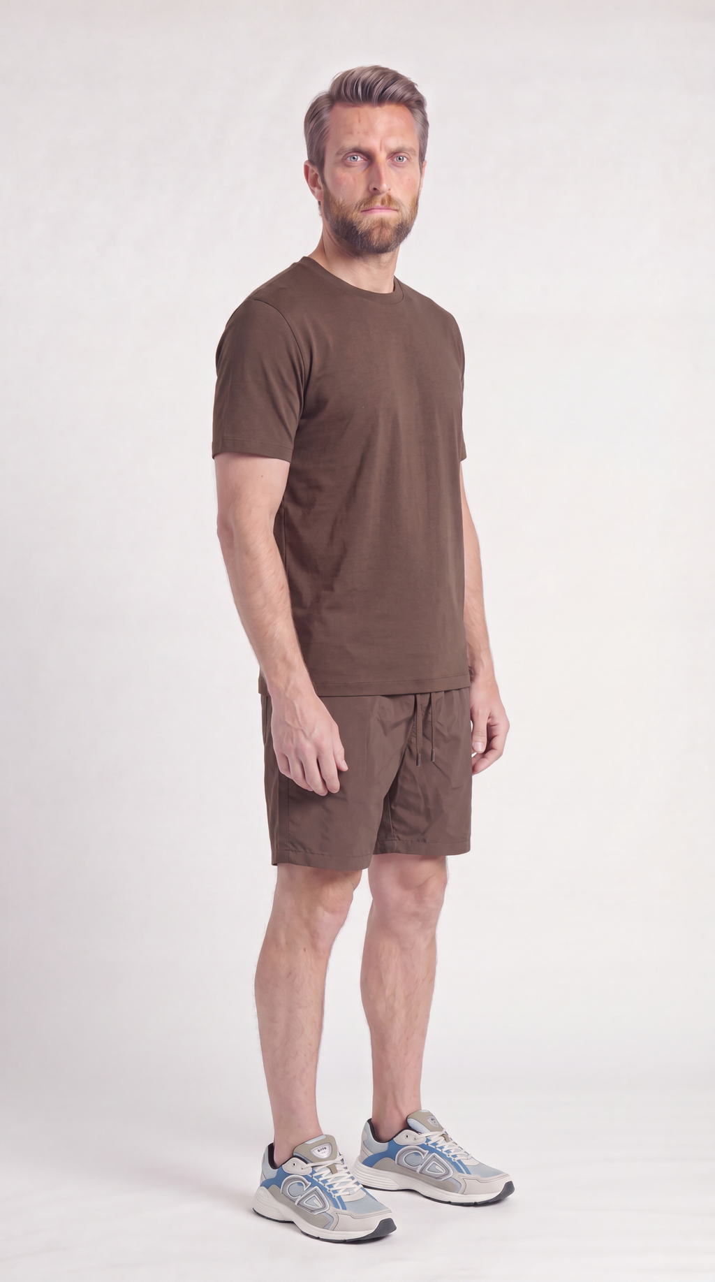 INTERLOCK SUPIMA SHORT | DARK BROWN