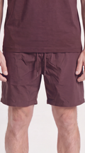 INTERLOCK SUPIMA SHORT | WINE RED