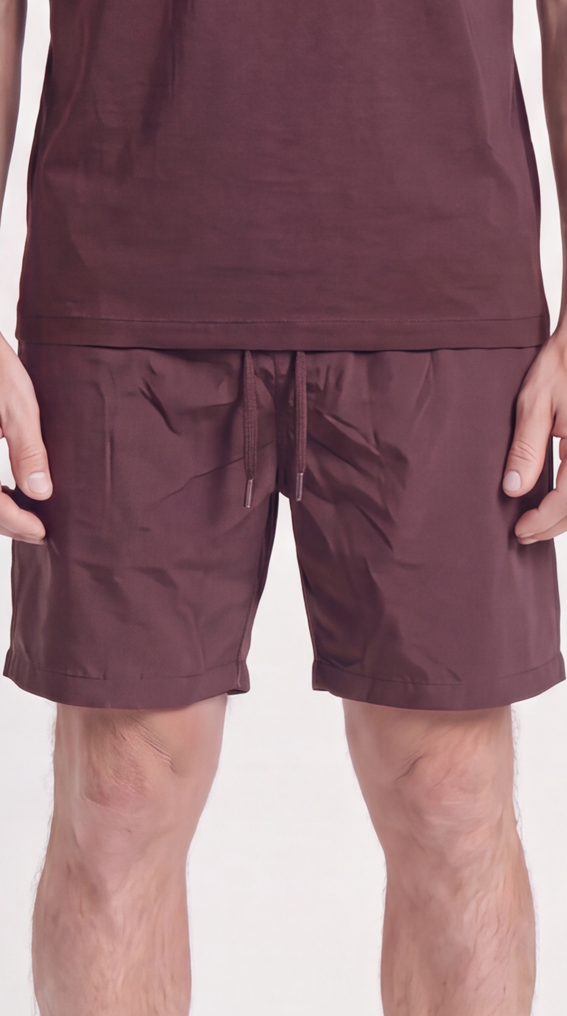 INTERLOCK SUPIMA SHORT | WINE RED