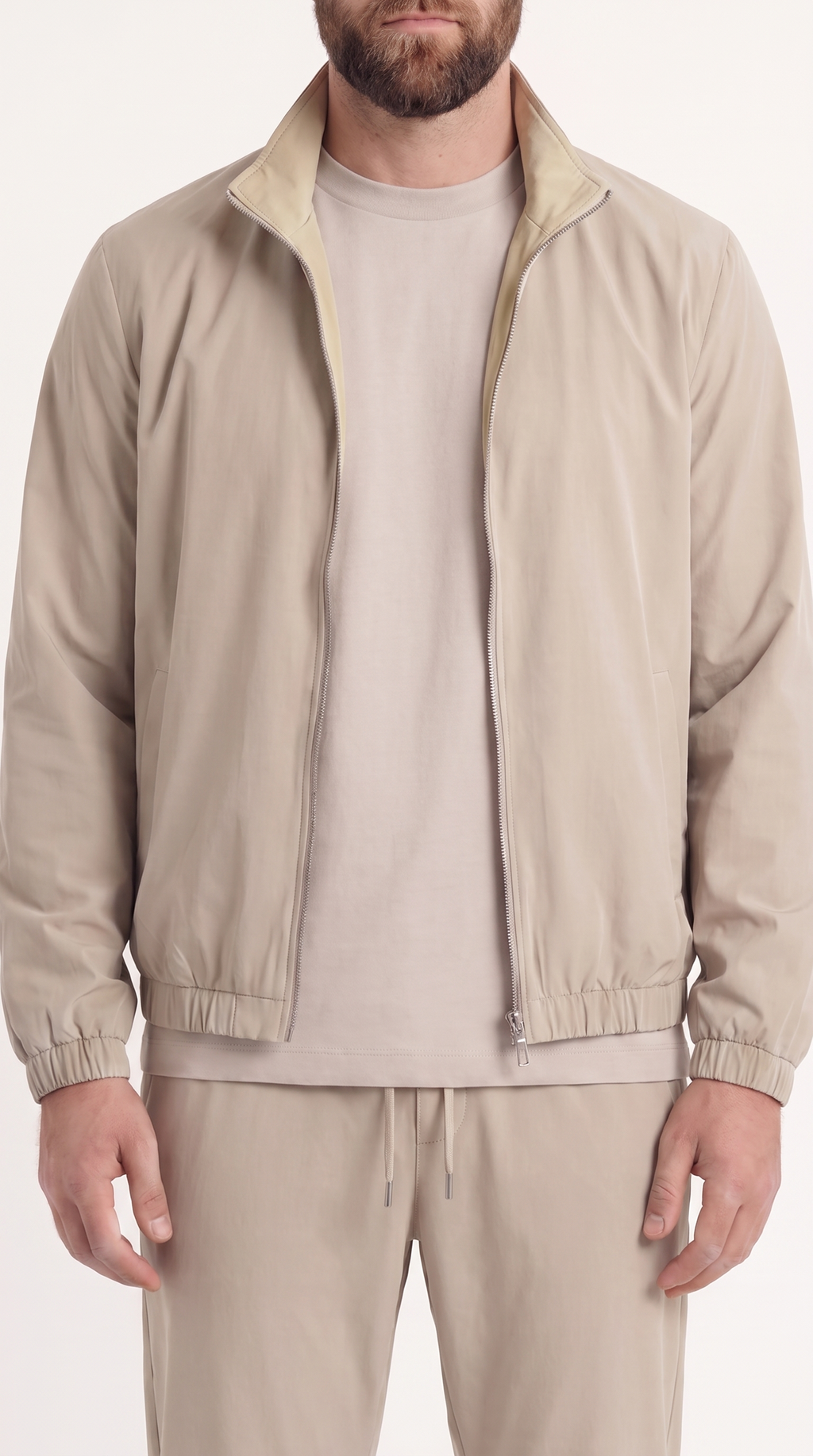 REVERSIBLE JACKET GREY/BEIGE