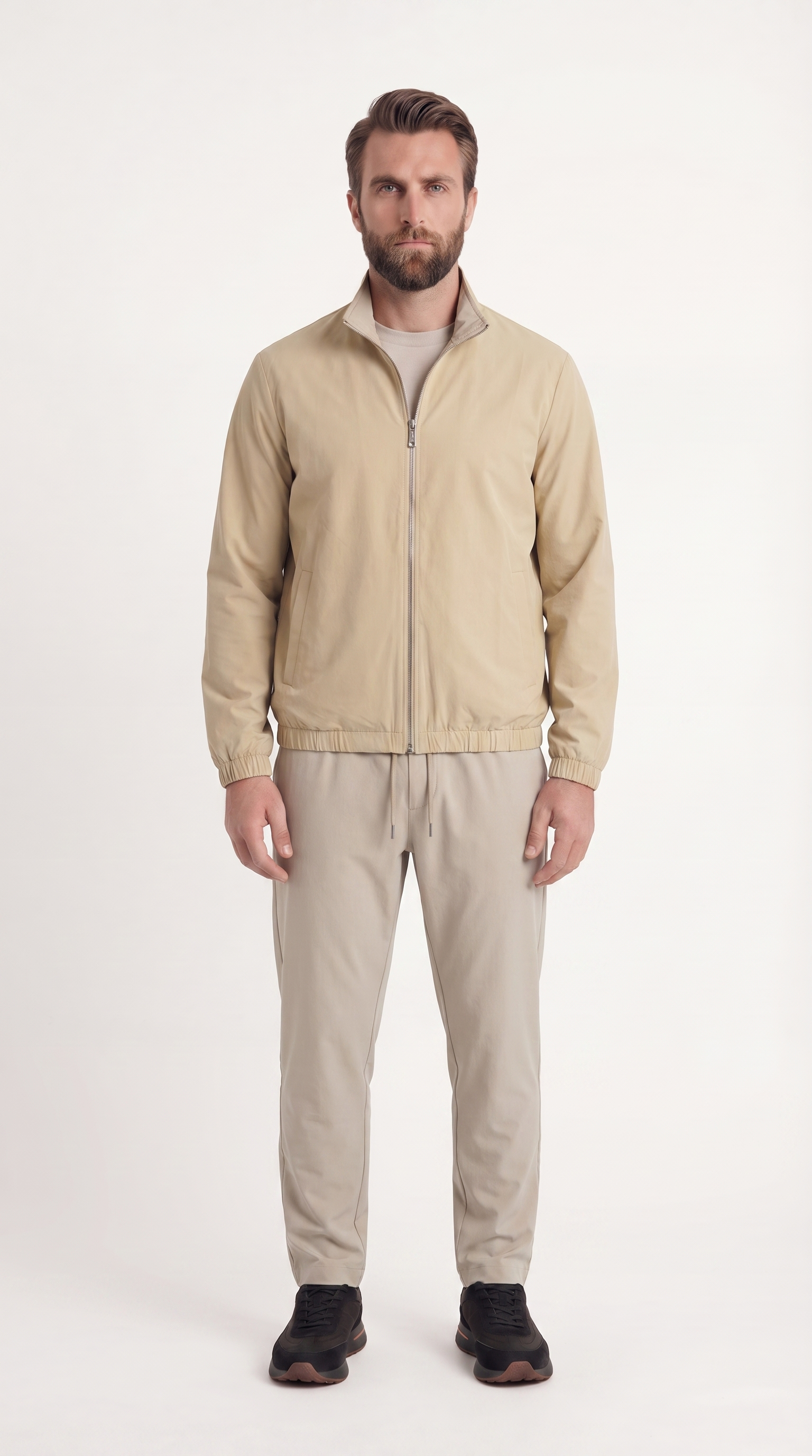 REVERSIBLE JACKET GREY/BEIGE