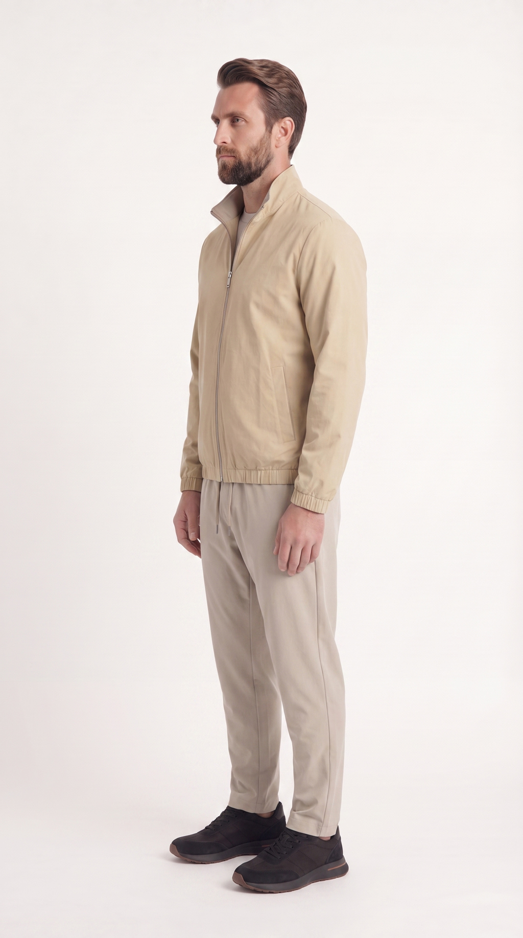 REVERSIBLE JACKET GREY/BEIGE