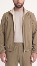 REVERSIBLE JACKET GREY APRICOT/CREME WHITE