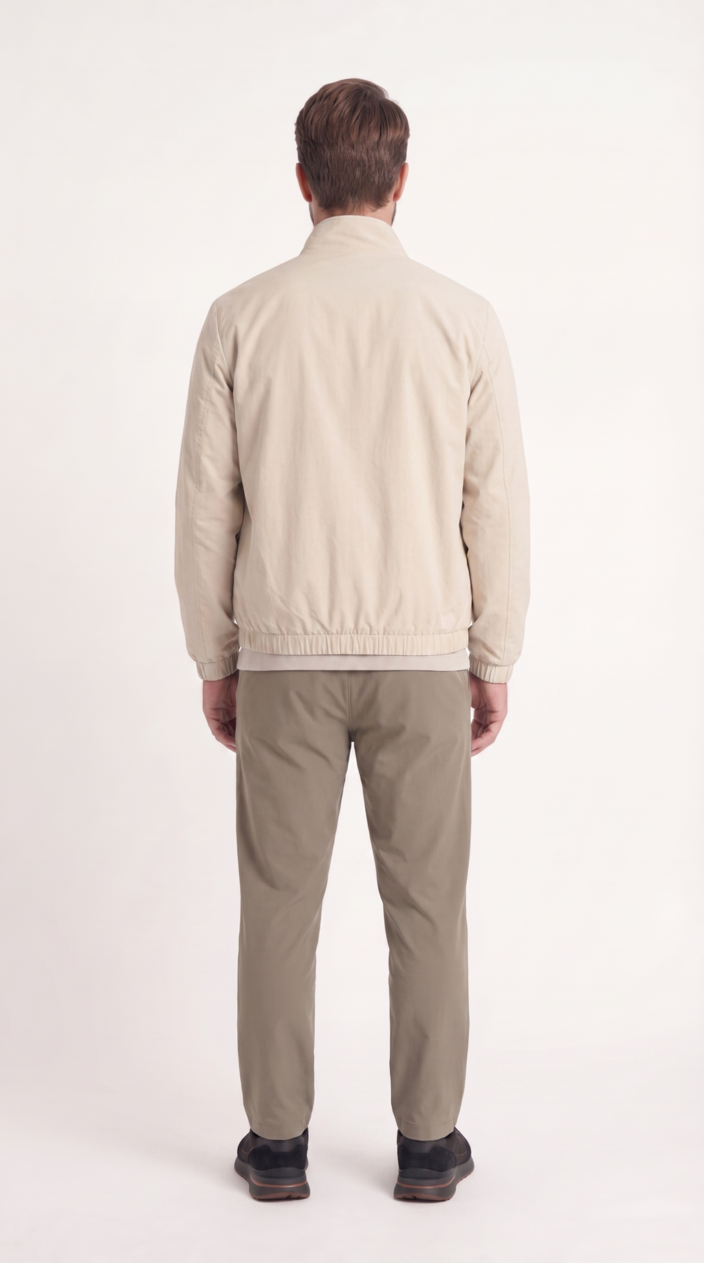 REVERSIBLE JACKET GREY APRICOT/CREME WHITE